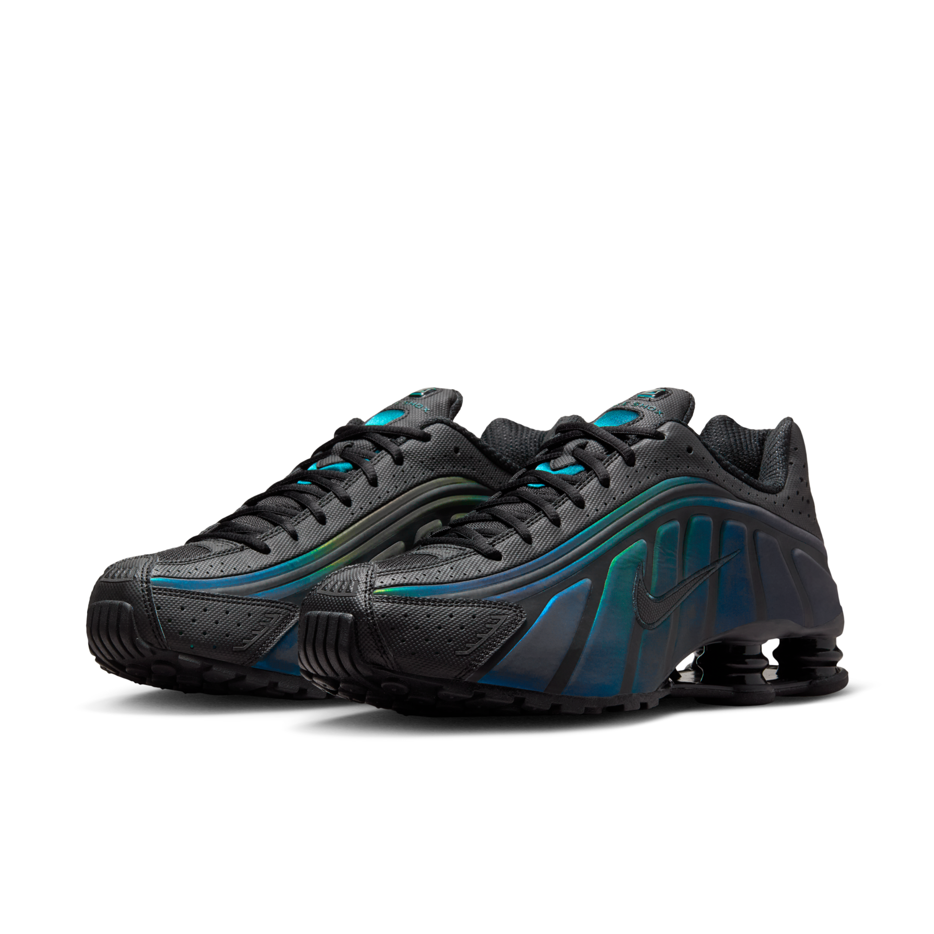 男鞋 NIKE SHOX R4 SE 黑海藻綠 氣墊 緩震 夜光 未來科幻感 彈簧鞋 運動鞋【IM6596-001】