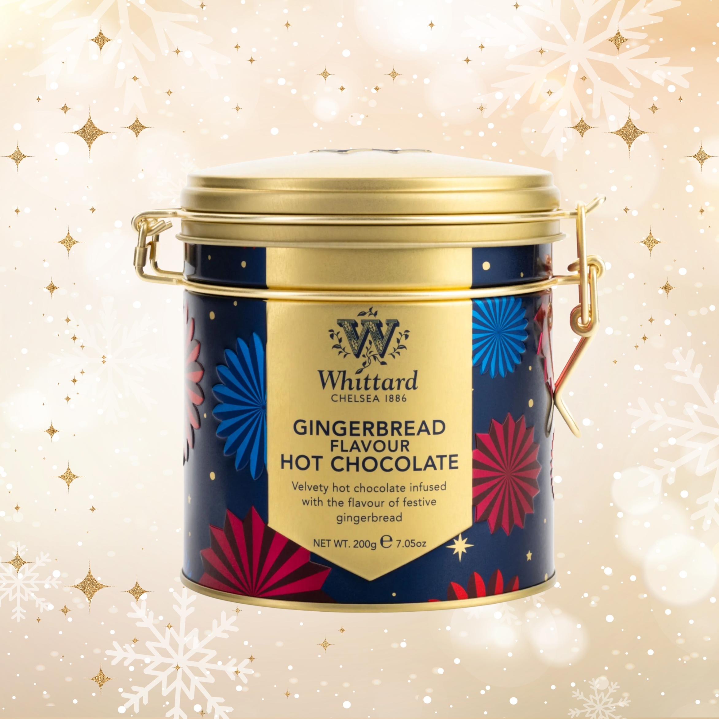 Gingerbread Hot Chocolate Clip Top Tin | Festive Gift