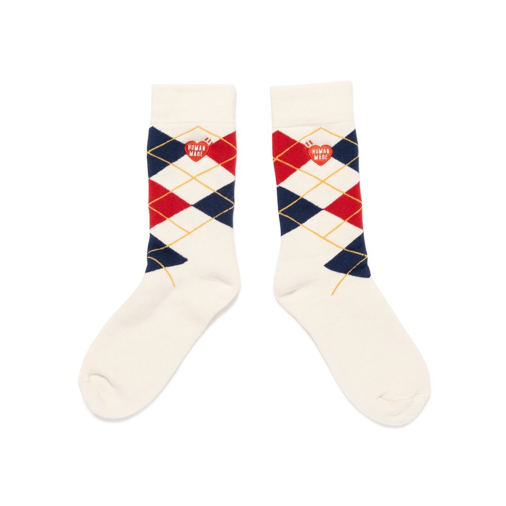 現貨┃日本製 HUMAN MADE ARGYLE SOCKS 菱格紋 襪子 長襪