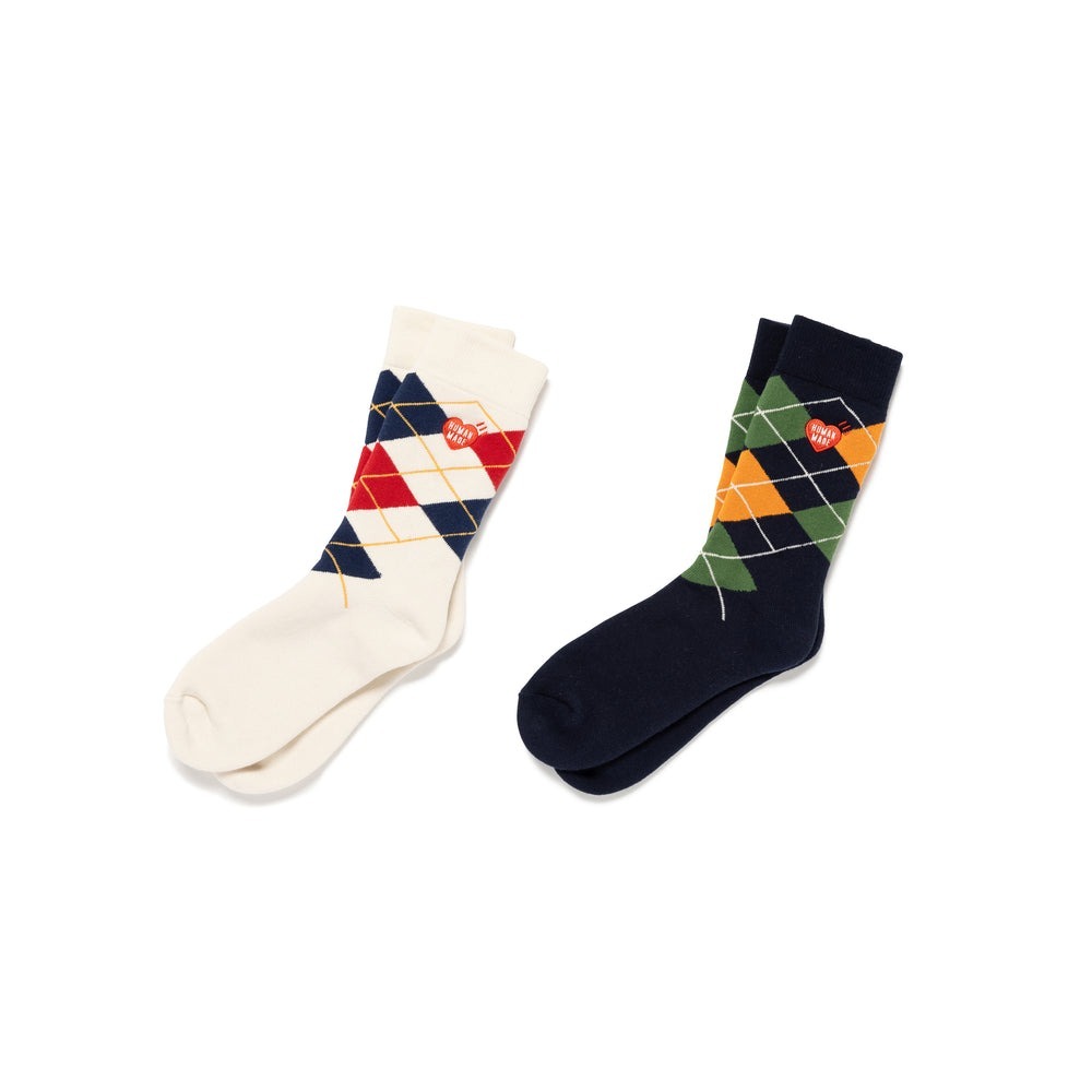 現貨┃日本製 HUMAN MADE ARGYLE SOCKS 菱格紋 襪子 長襪
