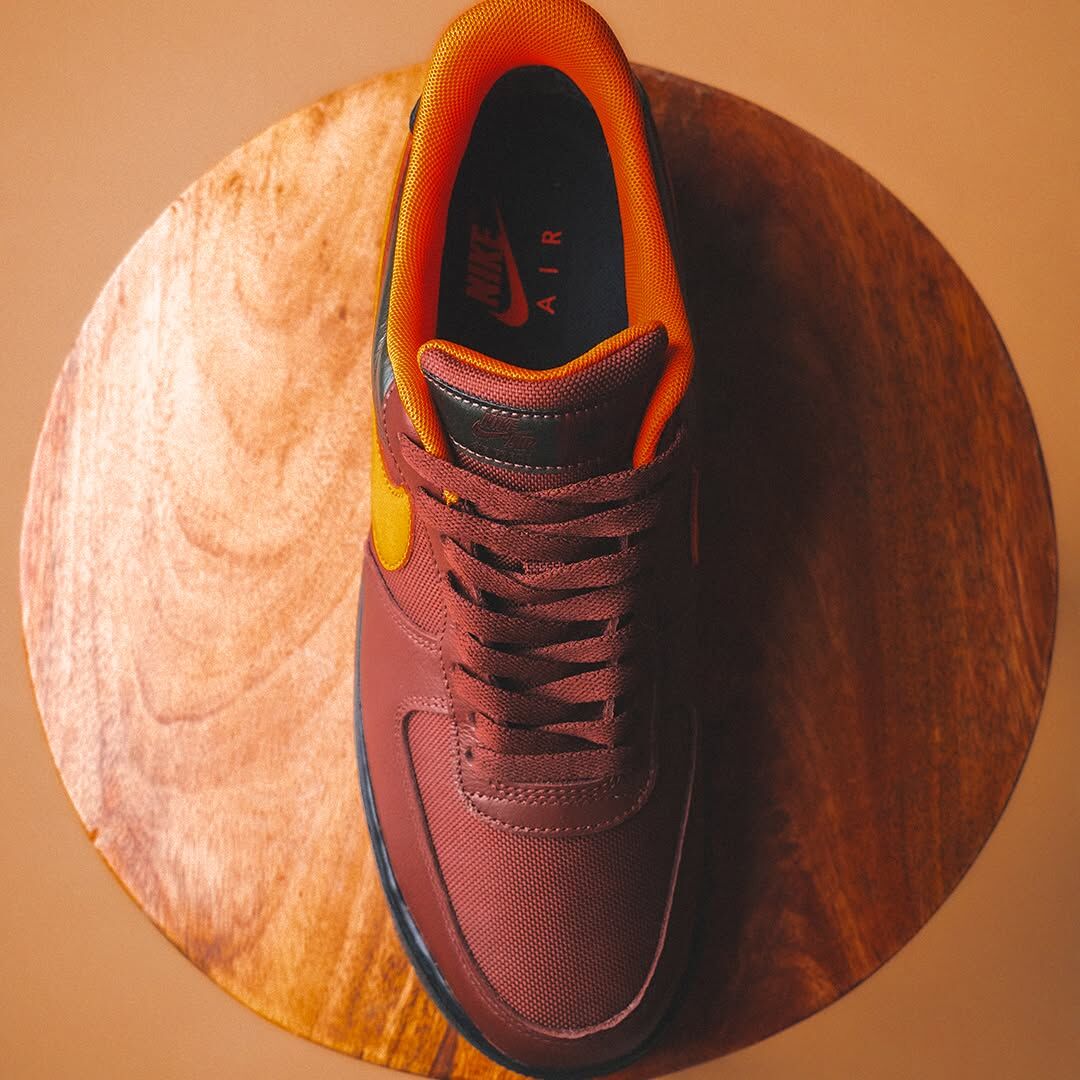 男鞋 NIKE AIR FORCE 1 GTX GORE-TEX 橘綠 防水 扁鞋帶 皮革 低筒 休閒鞋【CK2630-201】AF1