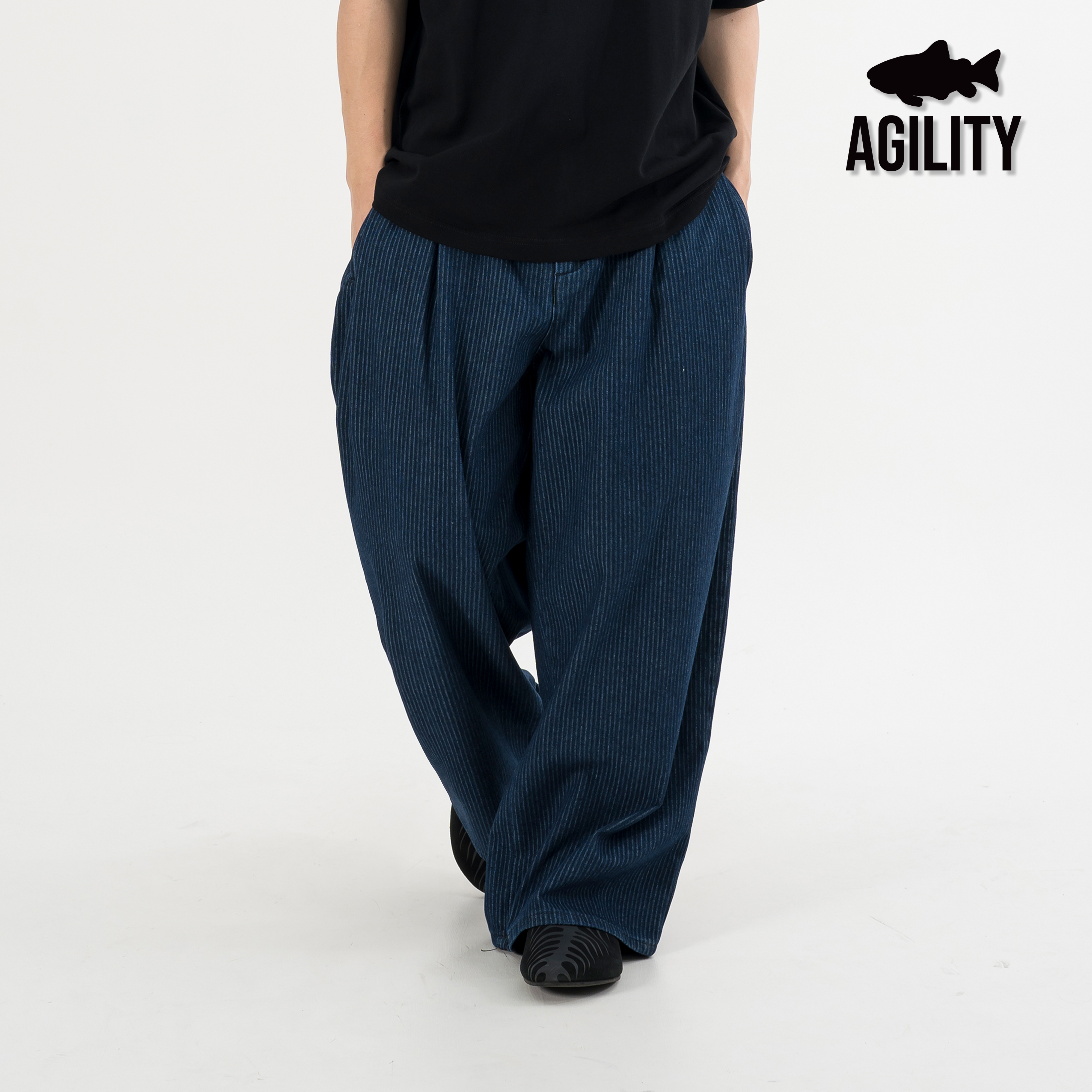 AGILITY Stripes Wide Leg Pants 闊腿 直條紋長褲 [SP88]