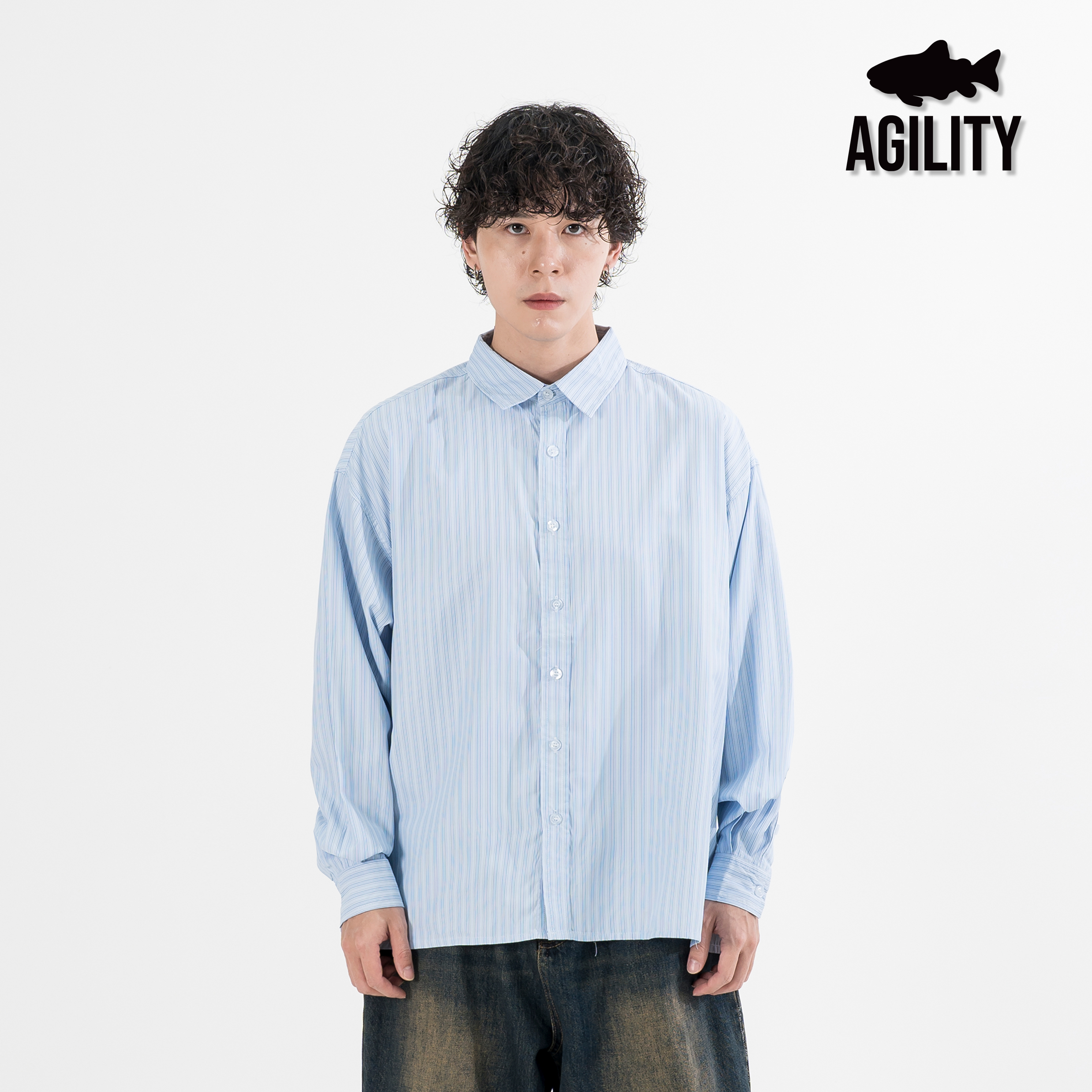 AGILITY Stripe LS Shirt 天絲棉 直條紋 長袖襯衫 [SH-N06]