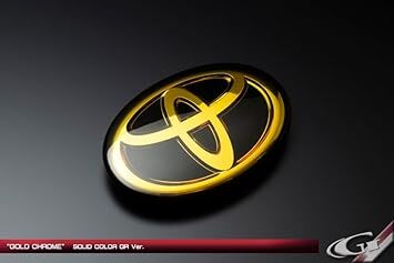 日本 Grazio & Co. GR 立體車章 (金色)