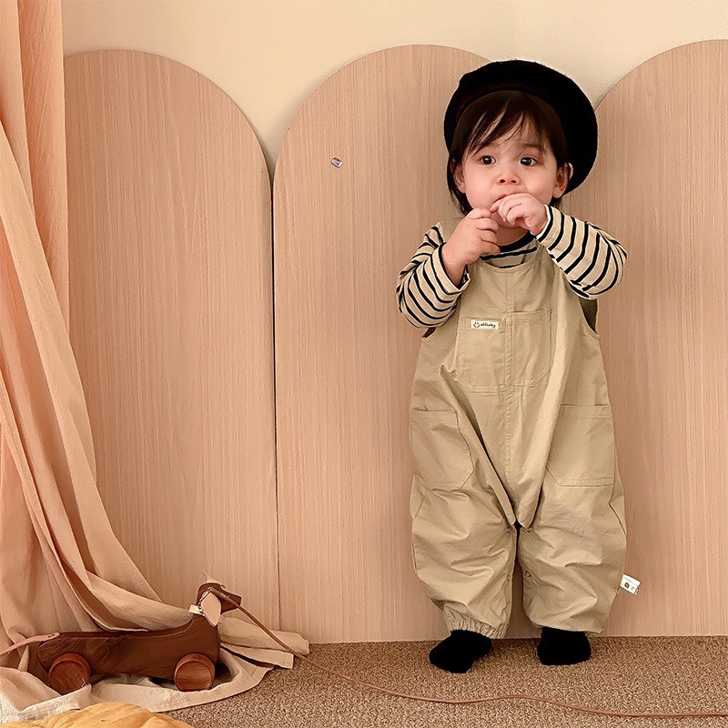 條紋上衣吊帶套裝