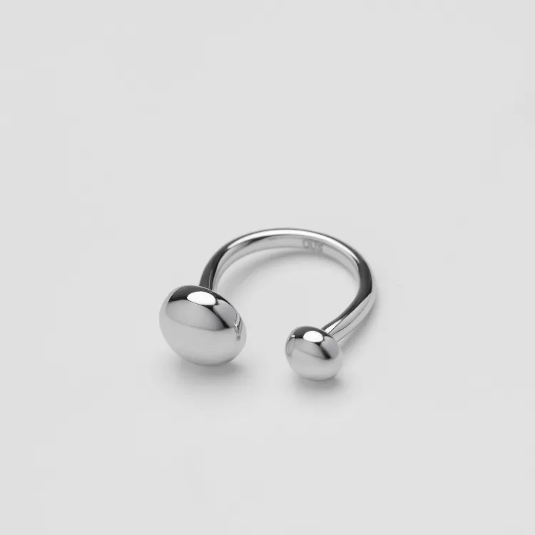 OUS Dual Orbs Ring 留白C字戒