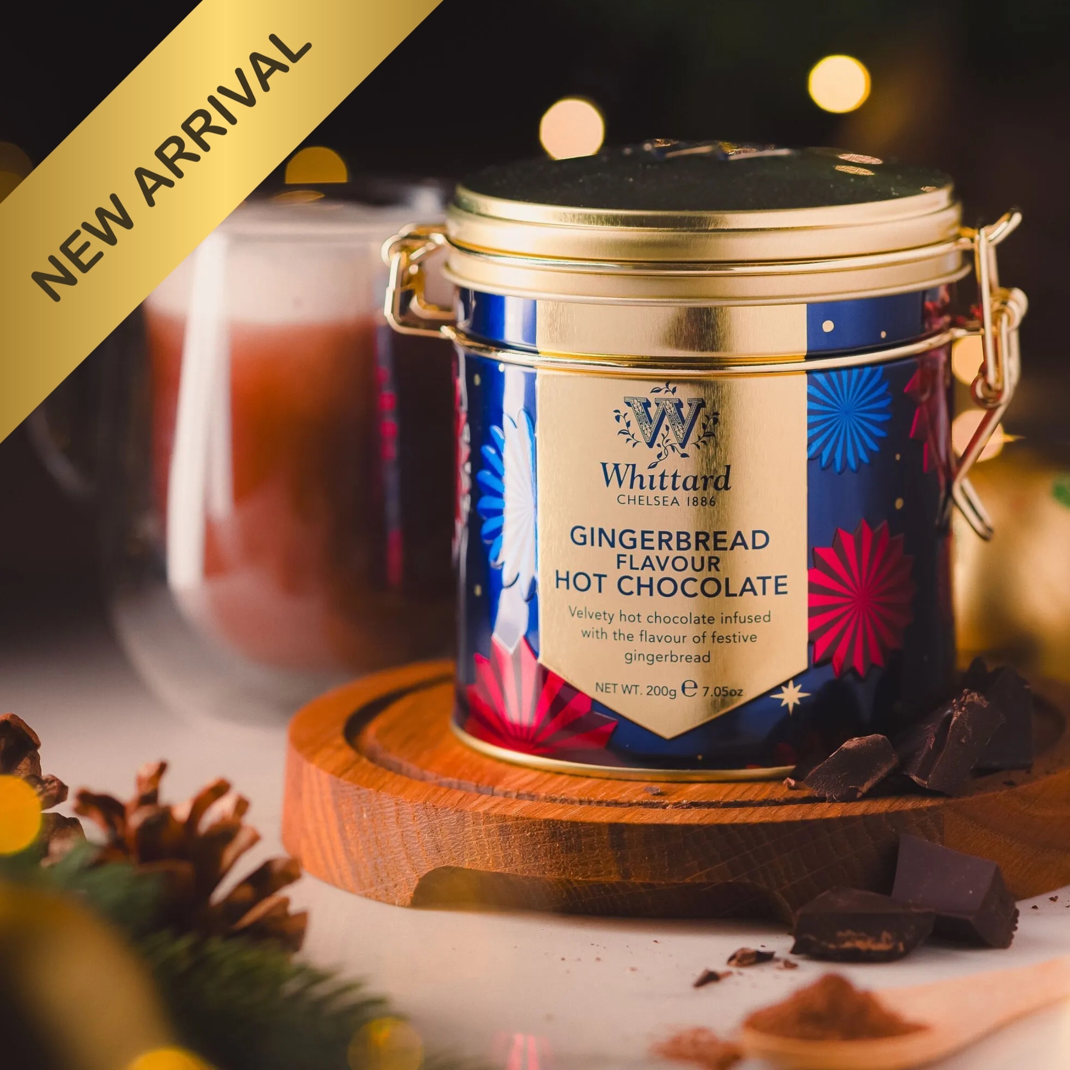 Gingerbread Hot Chocolate Clip Top Tin | Festive Gift