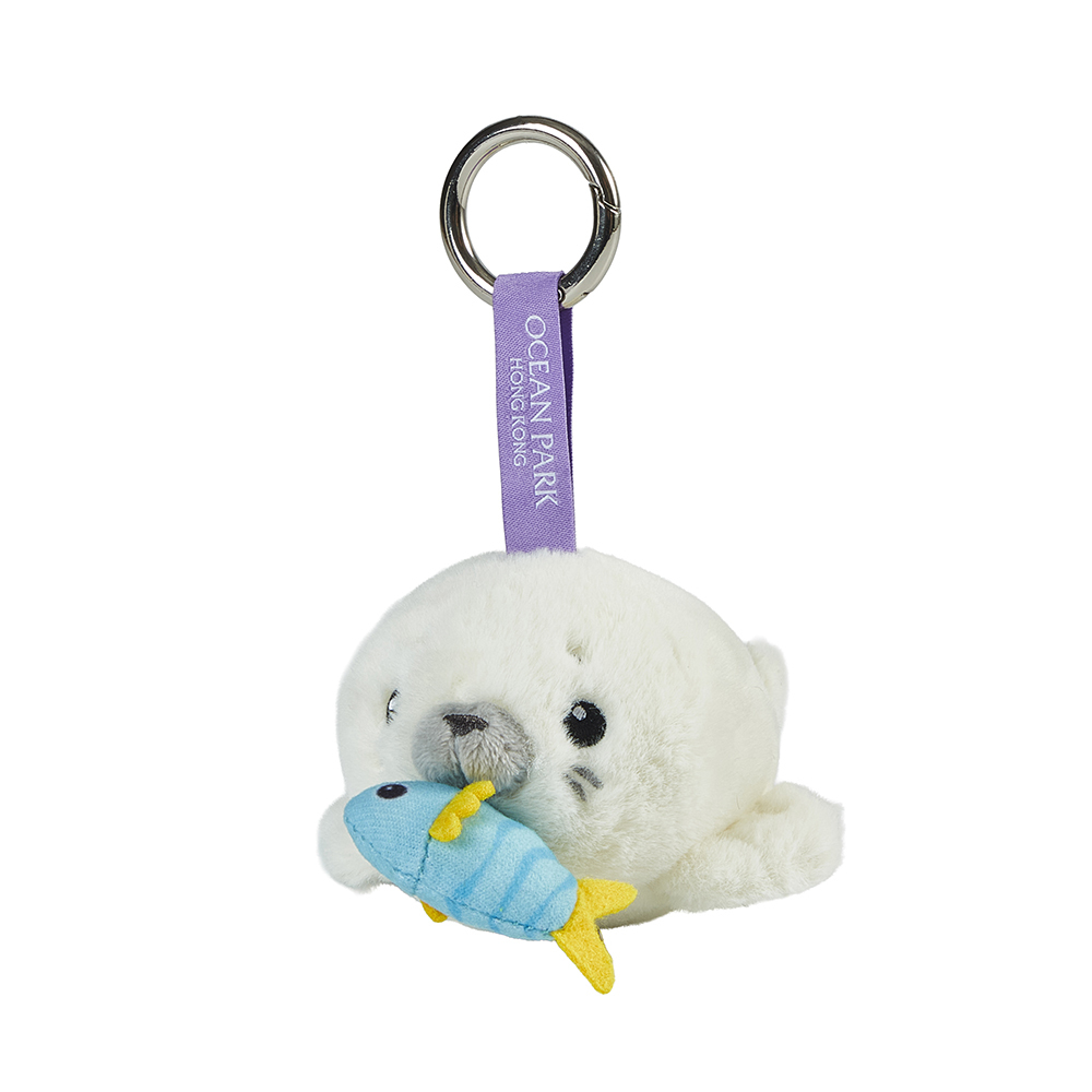 Seal Wagging Plush Keychain