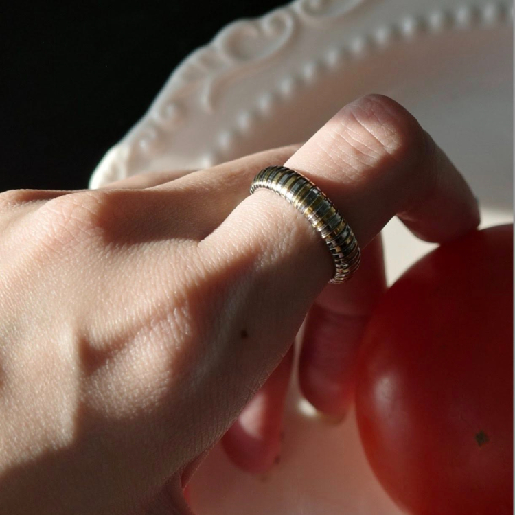 OUS Glint Mix Ring 微光戒 雙色