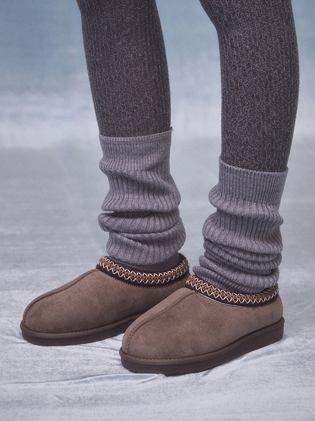 Shoopen 車線毛毛拖鞋 三色