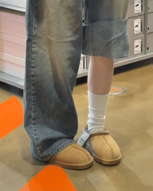 Shoopen 車線毛毛拖鞋 三色