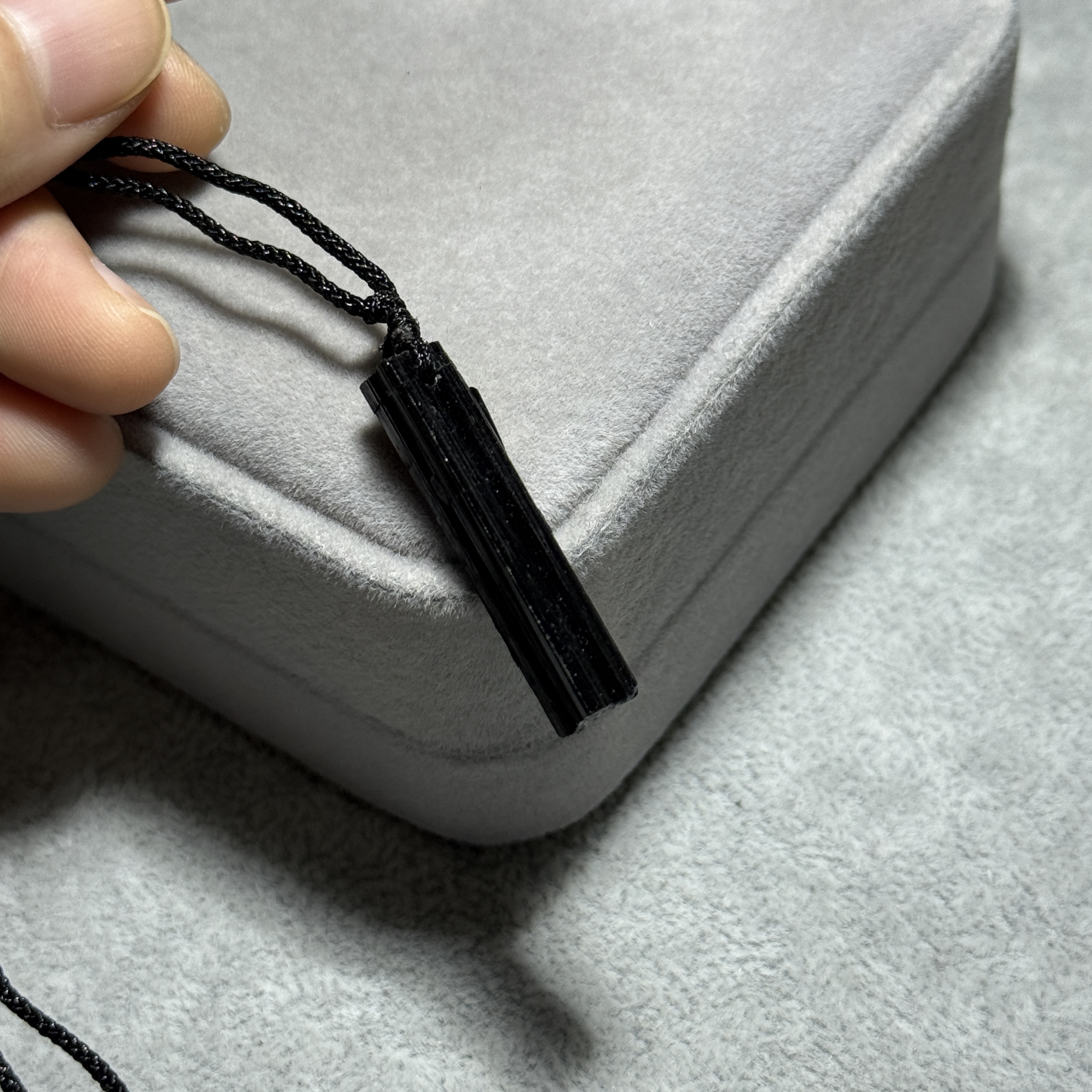 黑碧璽礦標吊墜 TRR1751