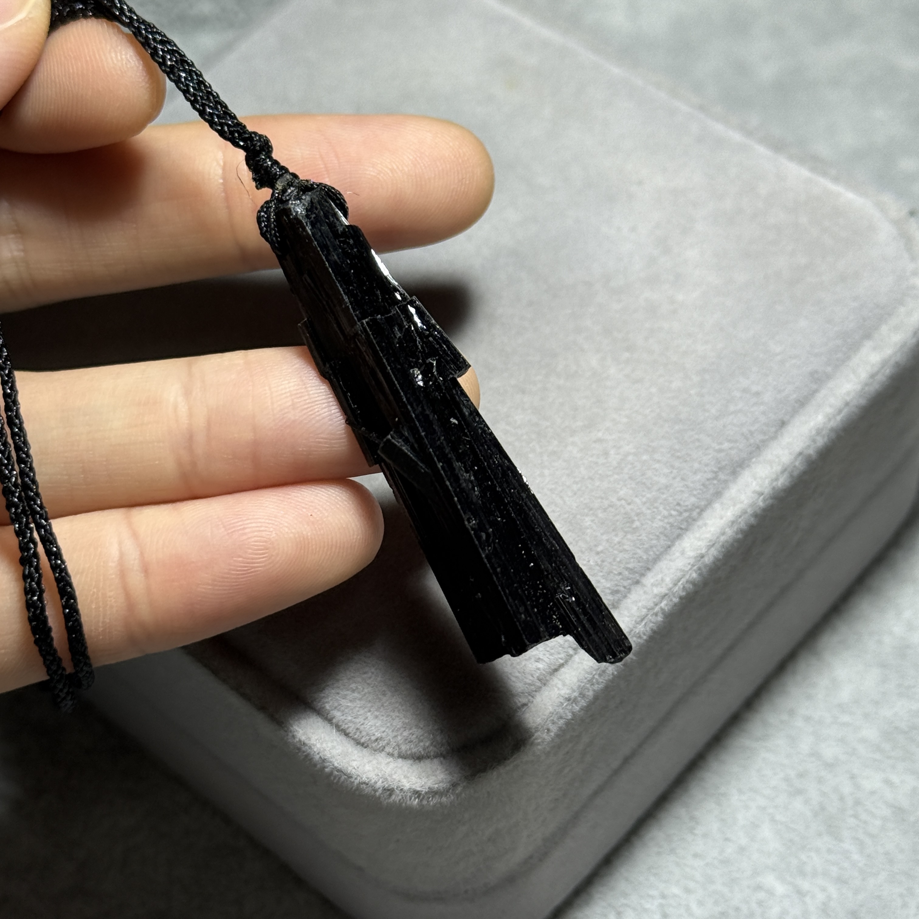 黑碧璽礦標吊墜 TRR1750