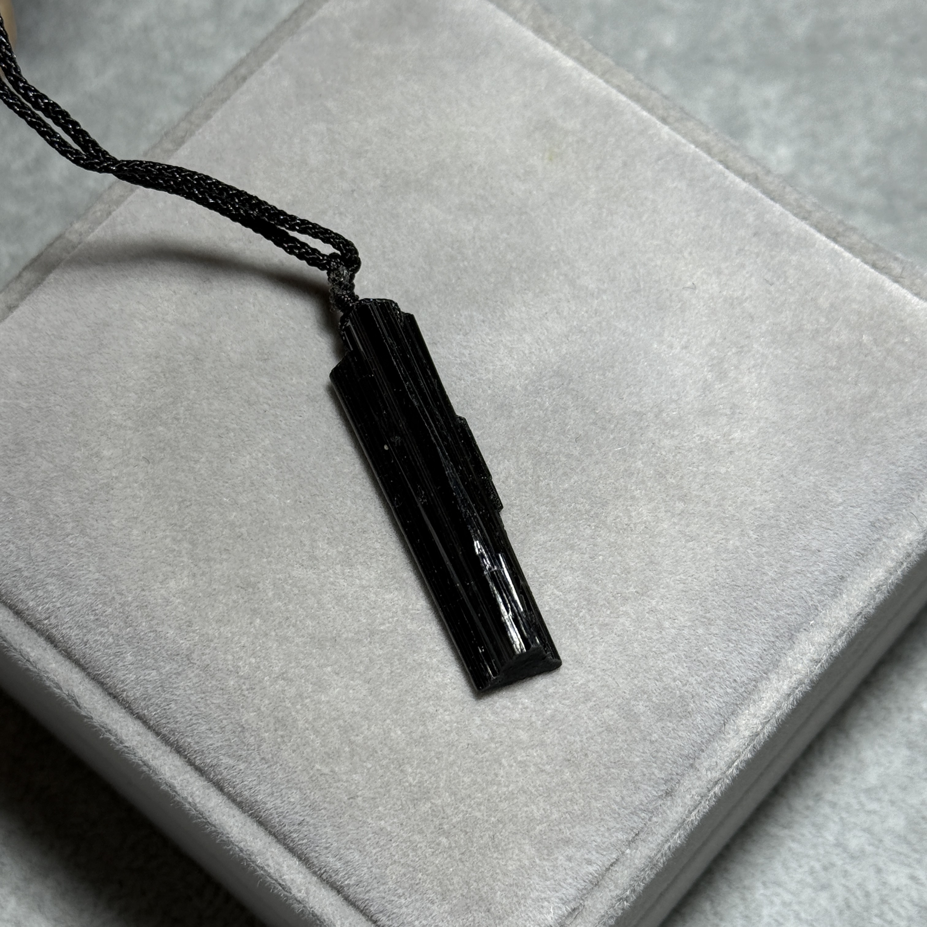 黑碧璽礦標吊墜 TRR1749