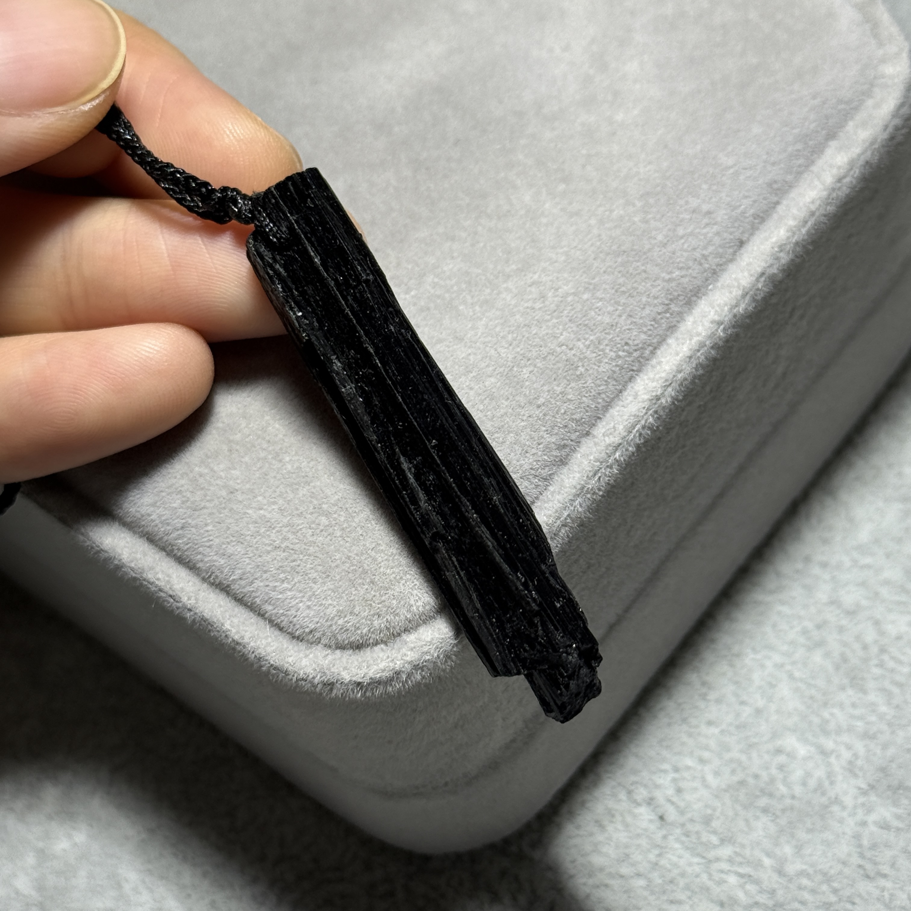 黑碧璽礦標吊墜 TRR1748