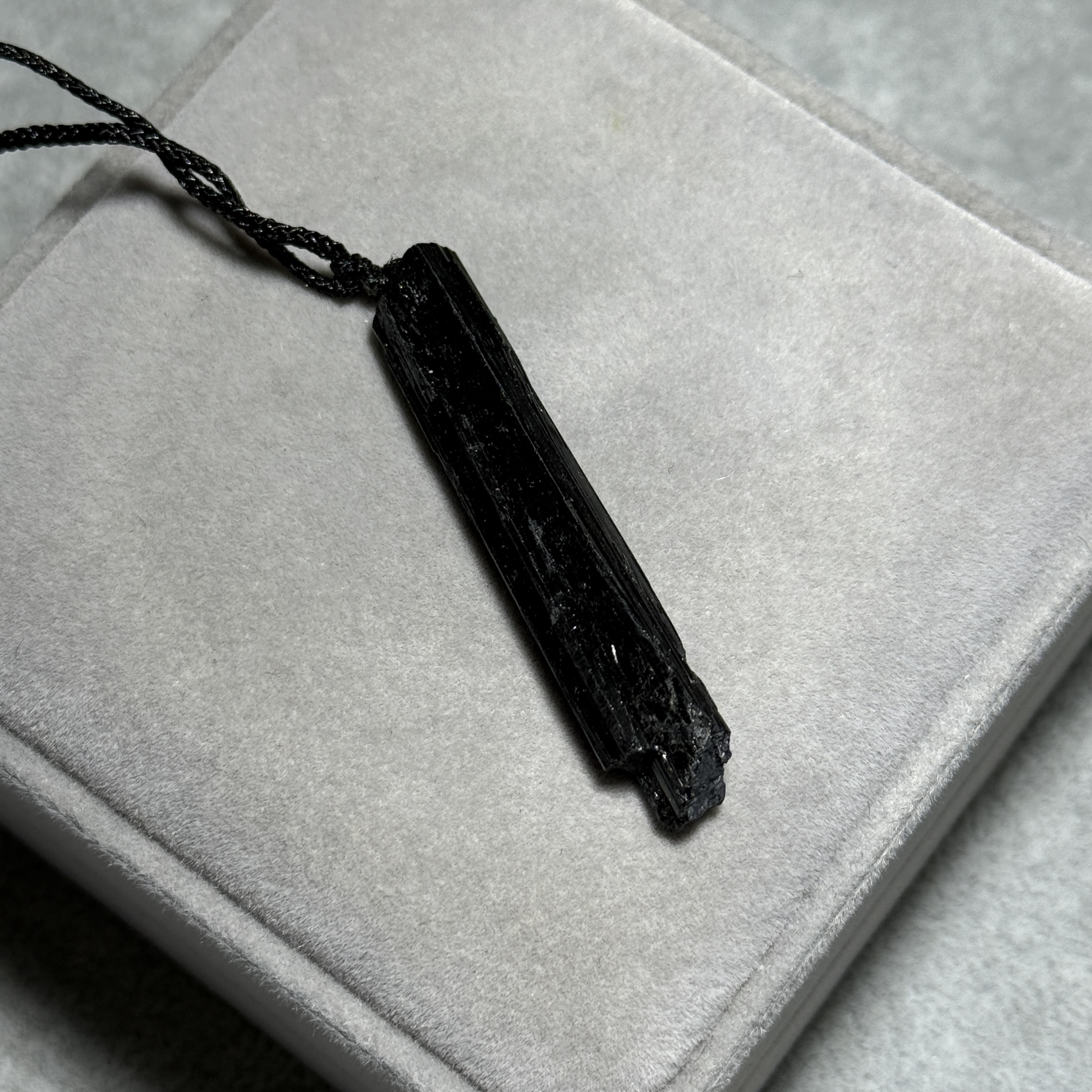 黑碧璽礦標吊墜 TRR1748