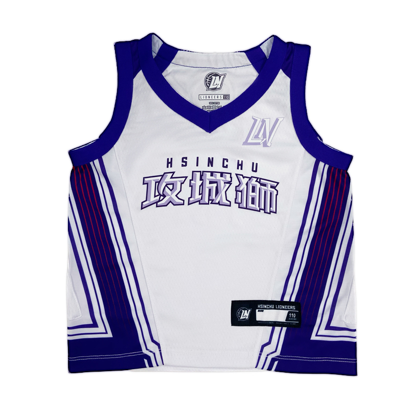25-26 攻城獅主戰球衣小童版｜白