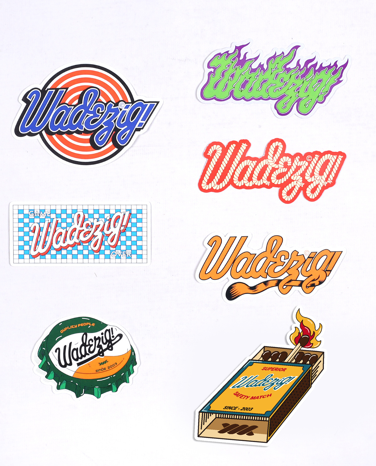 WADEZIG! ACCESORIES - WDZG! STICKER PACK #2