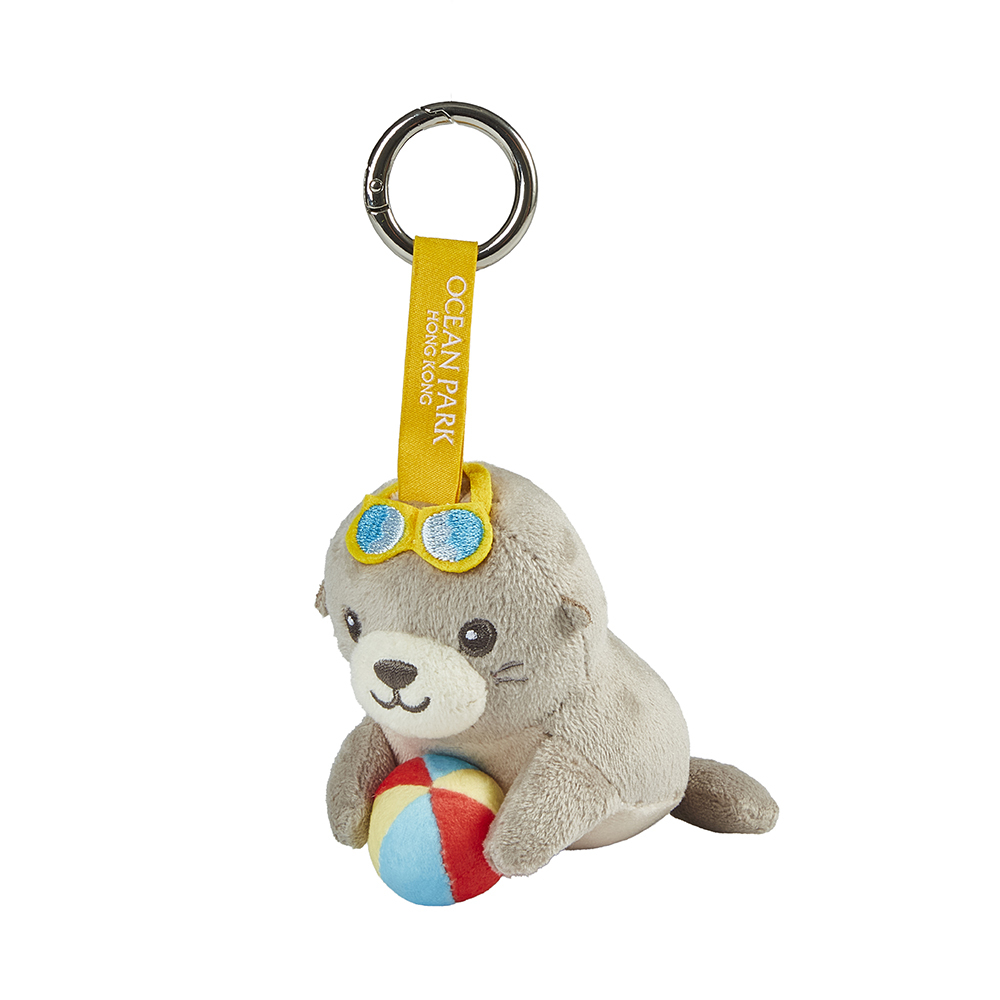 Seal Sunglasses Plush Keychain
