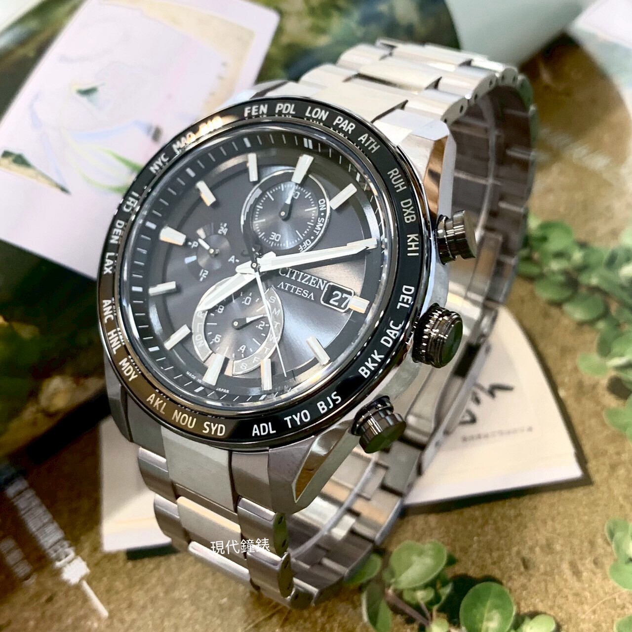 【CITIZEN 星辰】ATTES鈦金屬電波AT8295-56E 42mm 現代鐘錶
