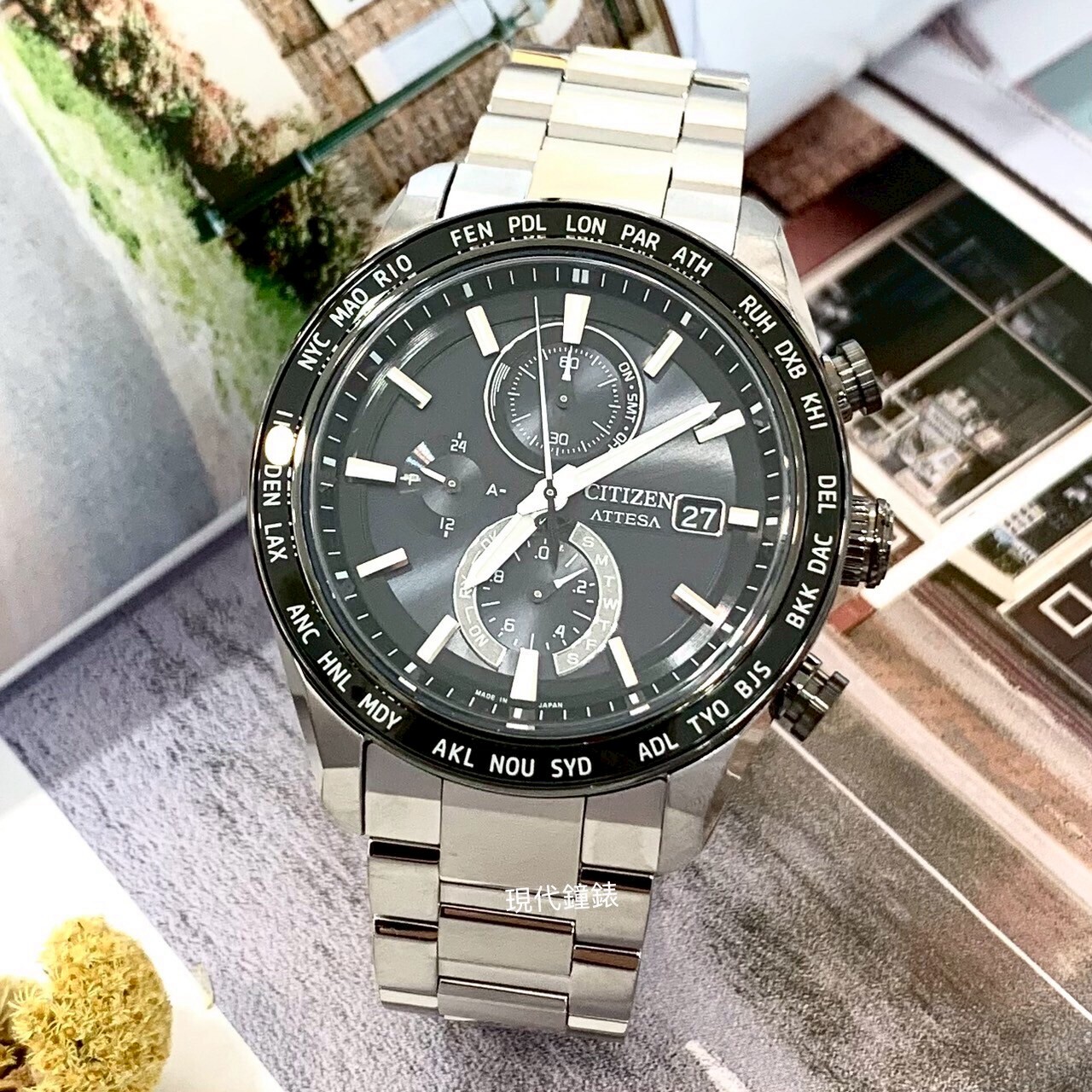 【CITIZEN 星辰】ATTES鈦金屬電波AT8295-56E 42mm 現代鐘錶
