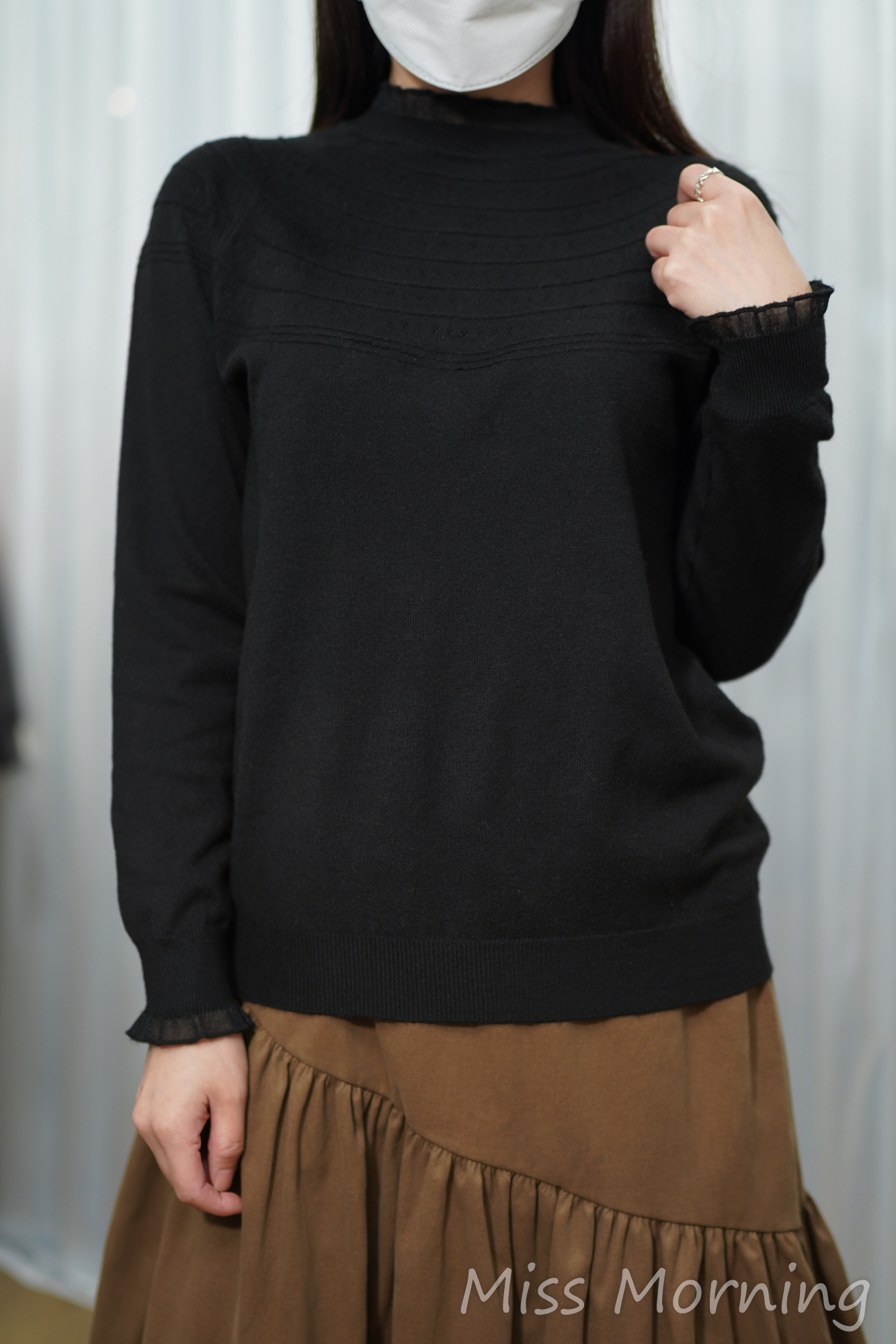 通花肩針織衫(14918)