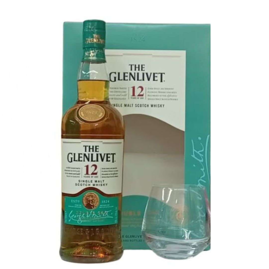 格蘭利威 12年 單一純麥威士忌 禮品盒 700mL (威士忌杯 x1)