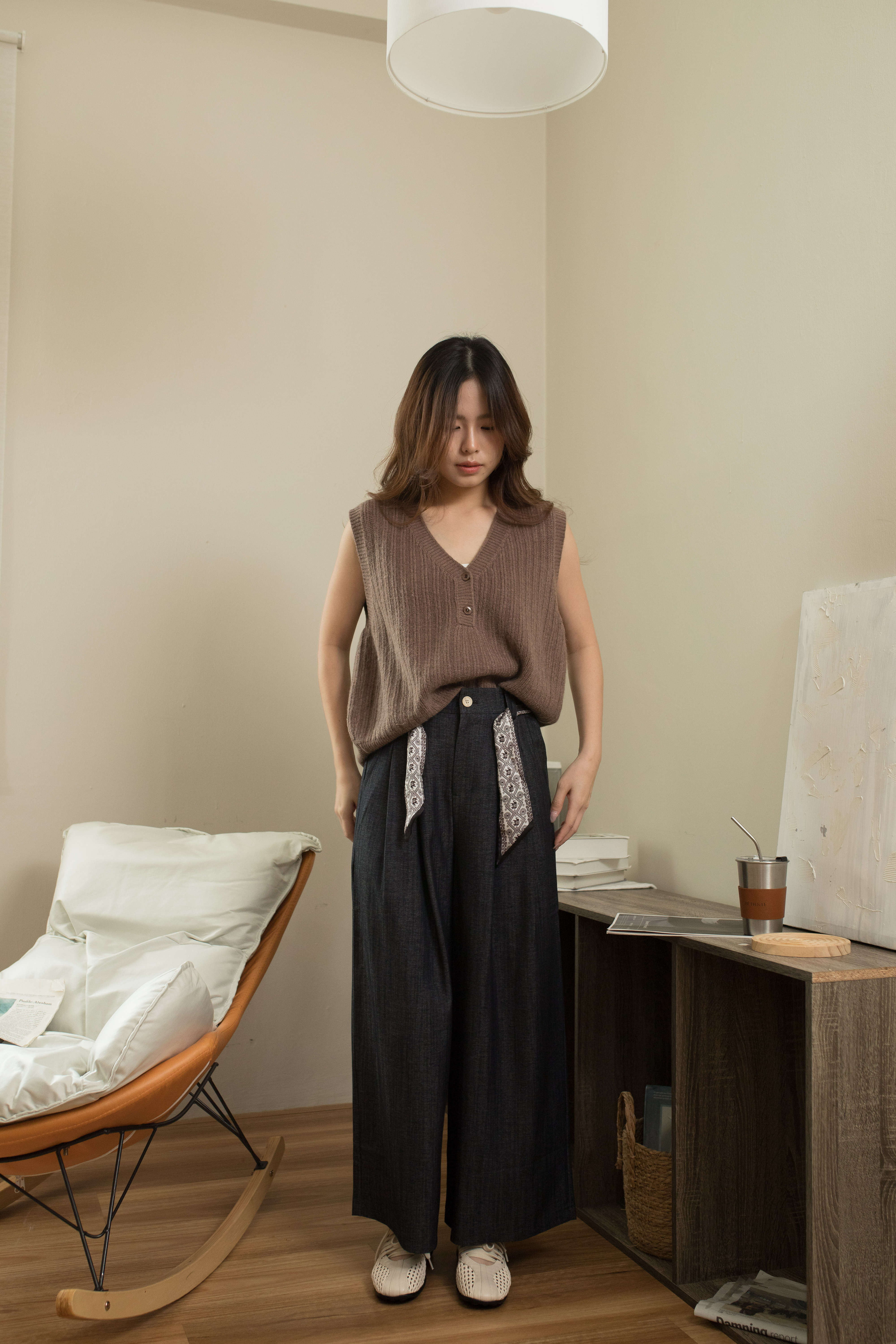 Zenny Straight Leg Pants Navy -2559PLNAV