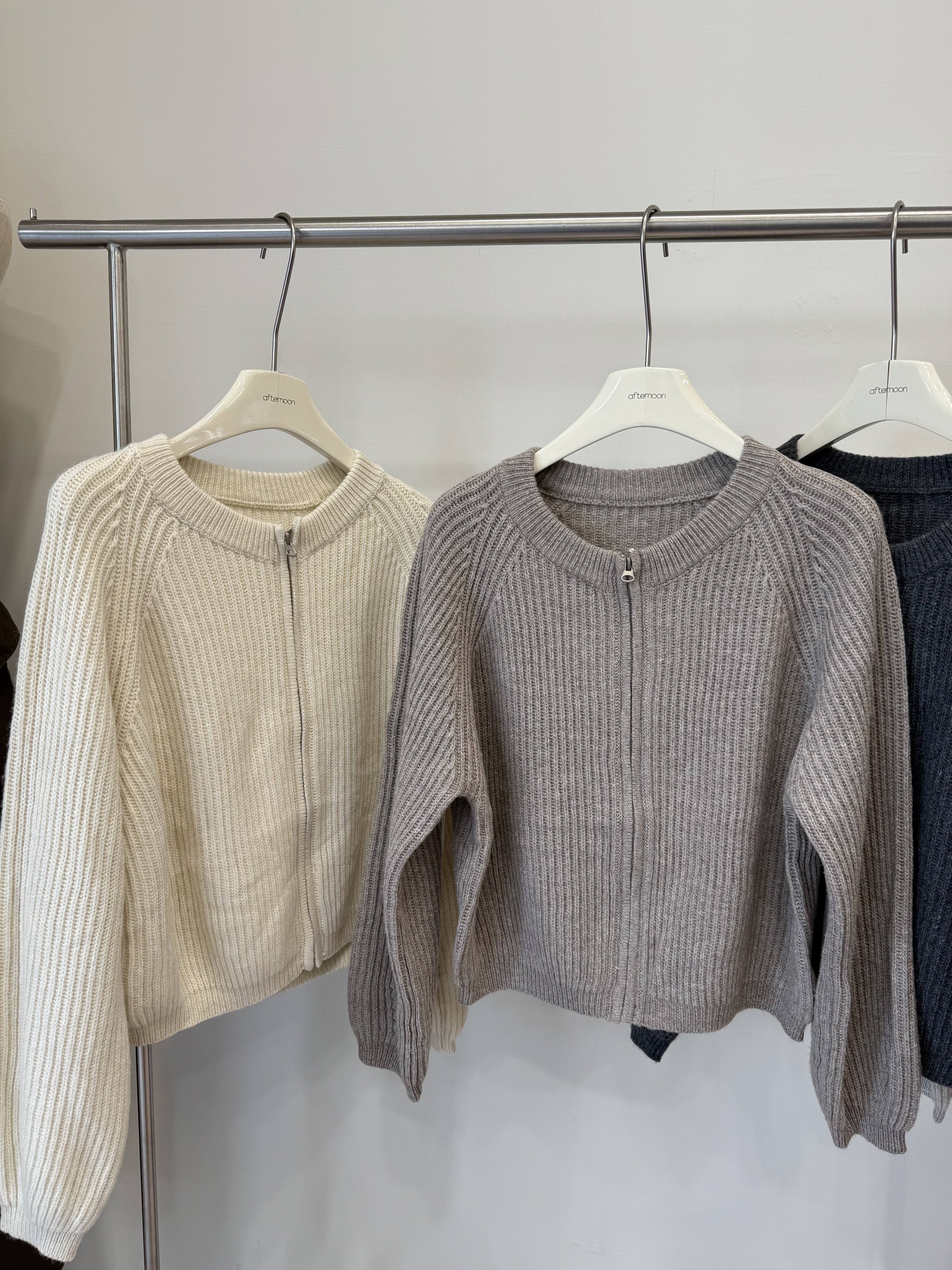 178 拉鏈休閒針織外套