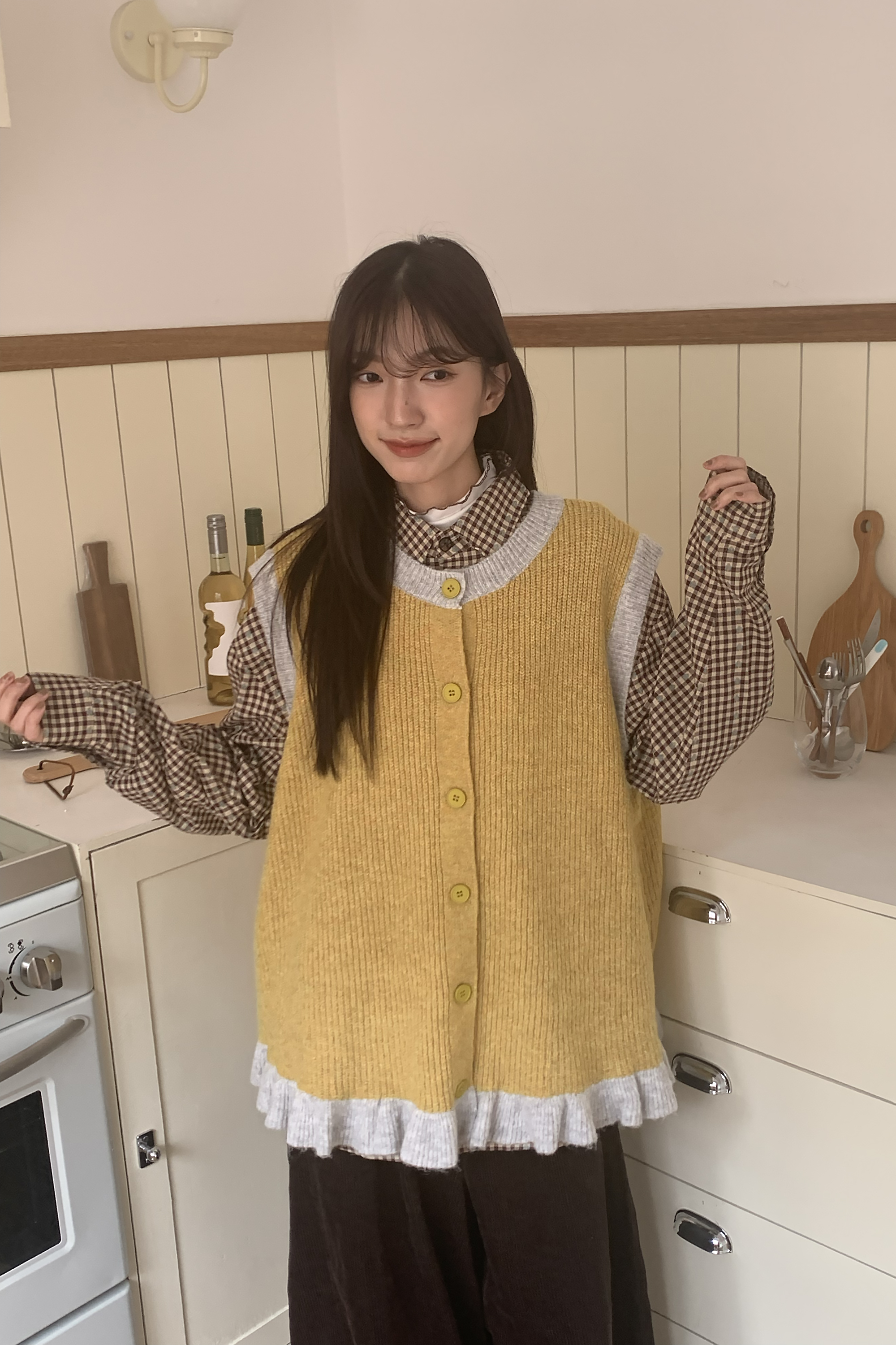 日系洋娃娃針織背心 2色