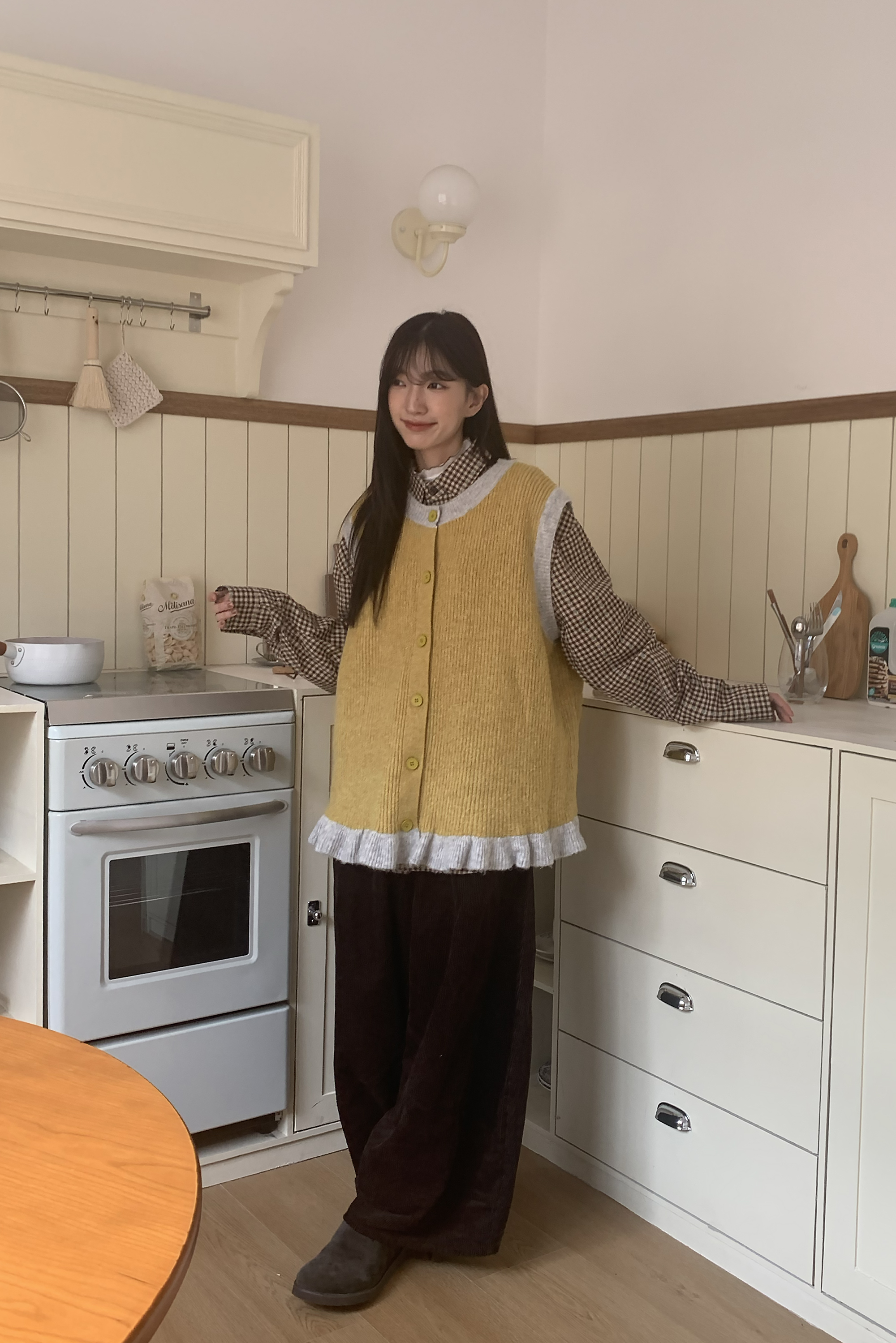 日系洋娃娃針織背心 2色