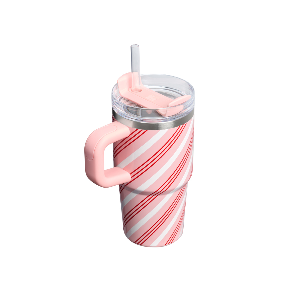 STANLEY 冒險系列 吸管隨手杯2.0 0.59L / 草莓拐杖糖