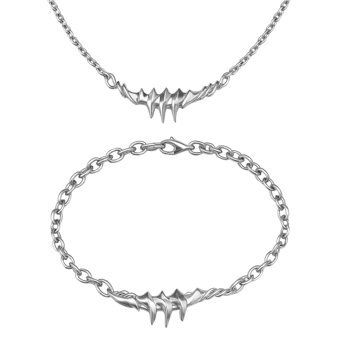 小踢Teewee_RECOVERY聯名骨刺雙戴式項鍊手鏈