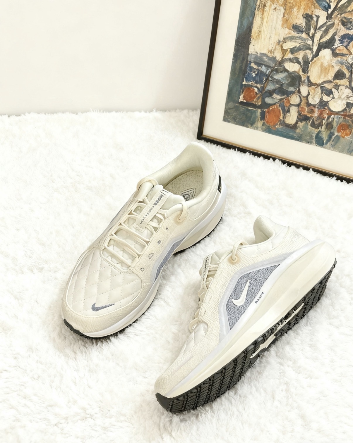 女鞋 NIKE W AIR WINFLO 11 GTX GORE-TEX 米白 防水 反光 回彈 運動鞋【FQ1359-103】