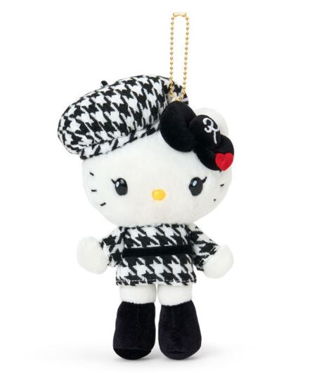 Hello Kitty Monochrome Girly Twin Outfit plush doll