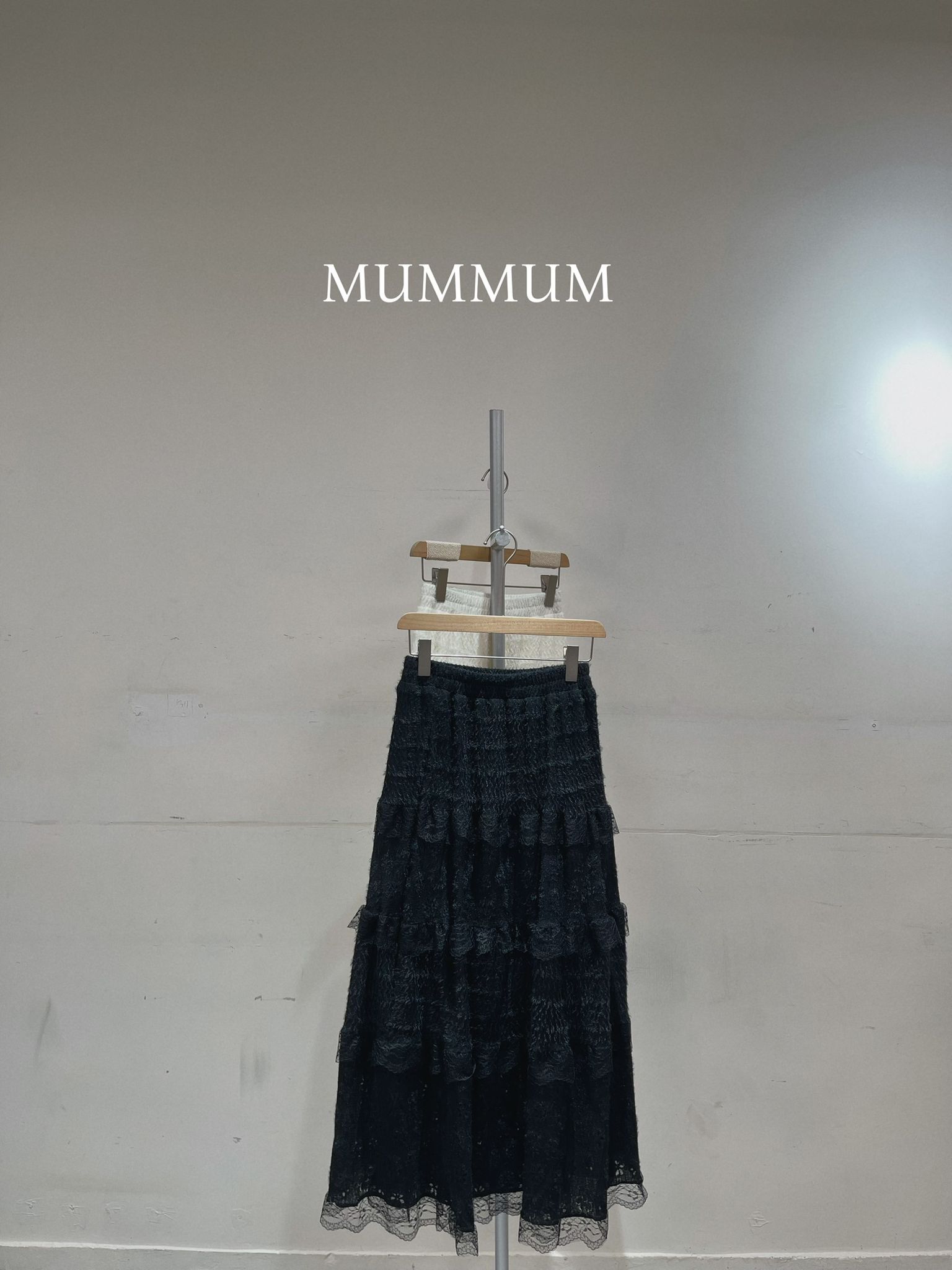 03608a/毛毛感蕾絲邊層疊蛋糕裙 26-44/44/35