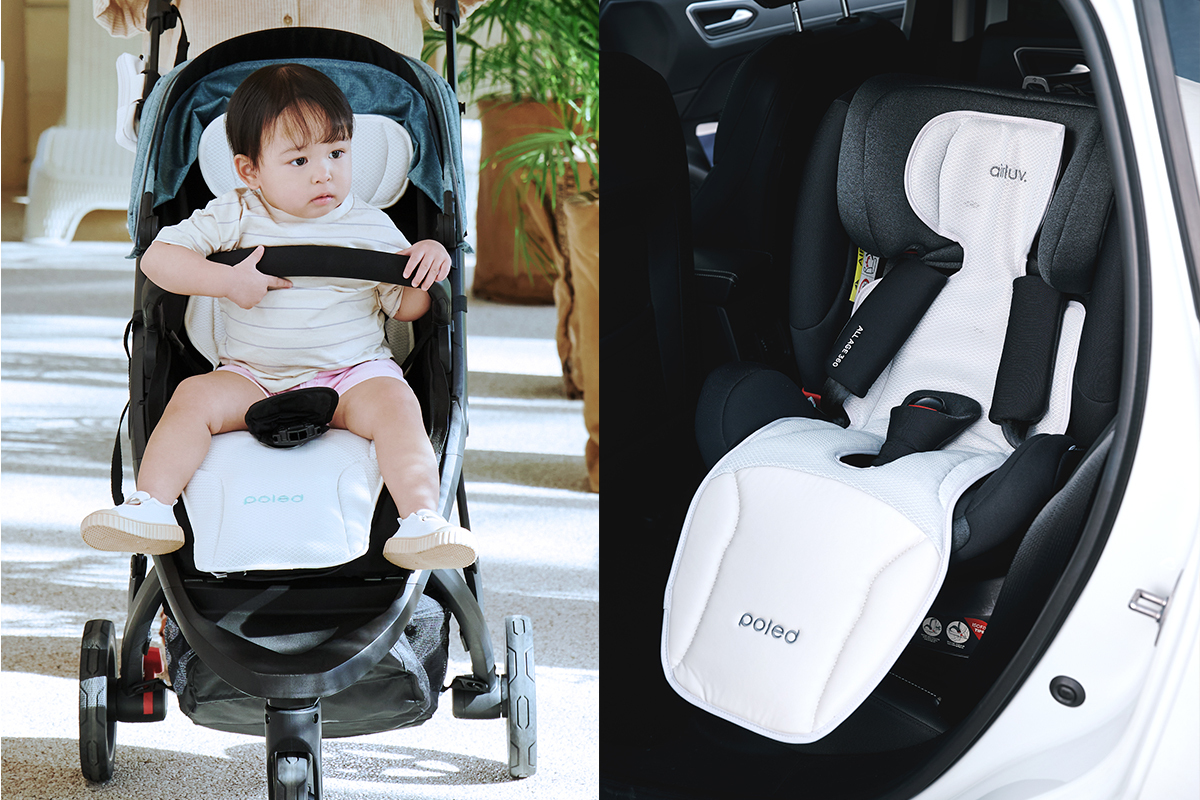 Poled AIRLUV4智能風扇嬰兒汽座 / 推車涼感墊