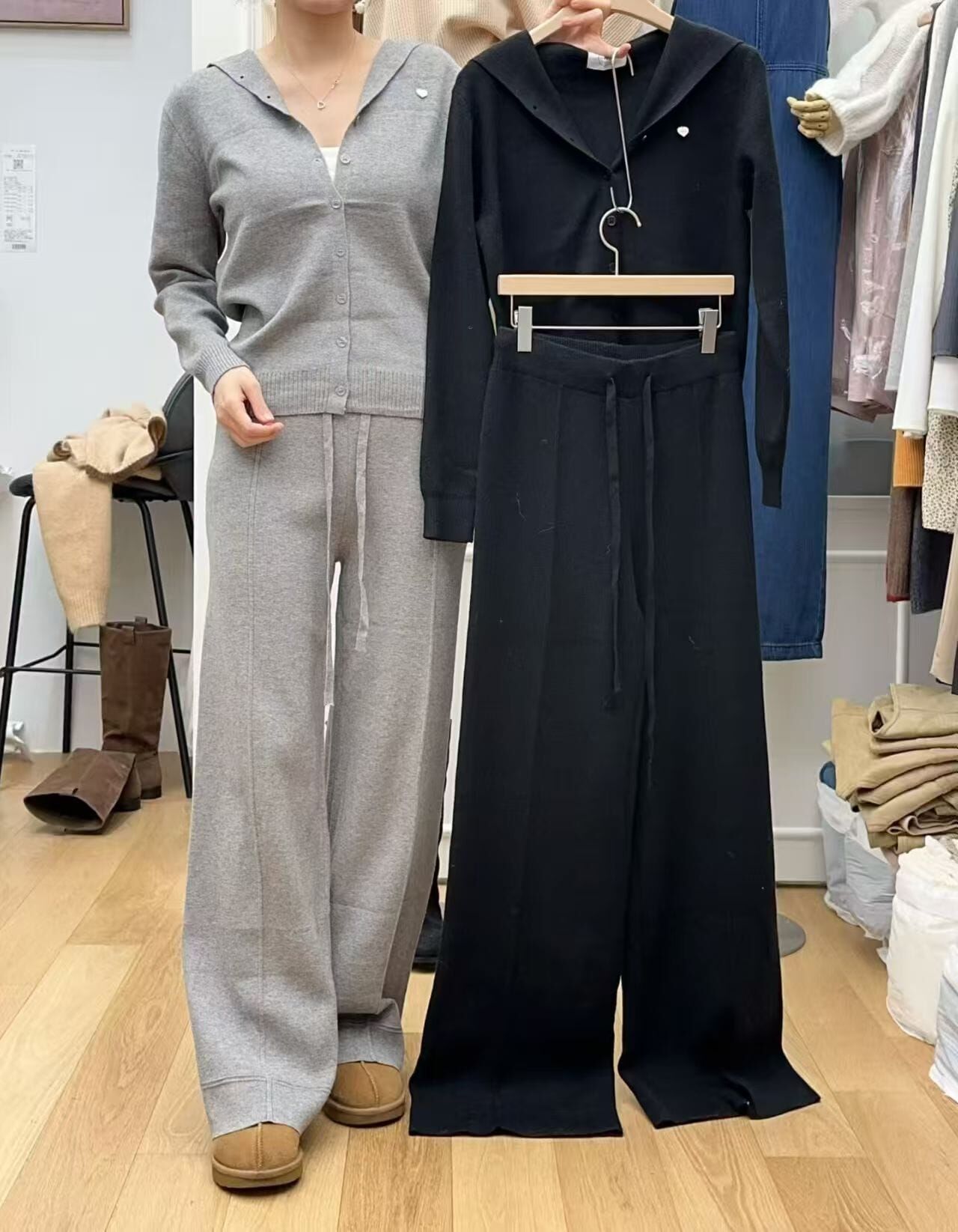 RF5247 棉質線料休閒套裝