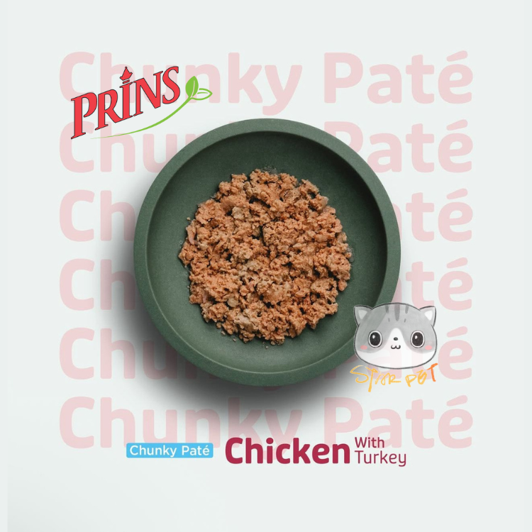 Prins Chunky pate Chicken & Turkey cat wet food 70g