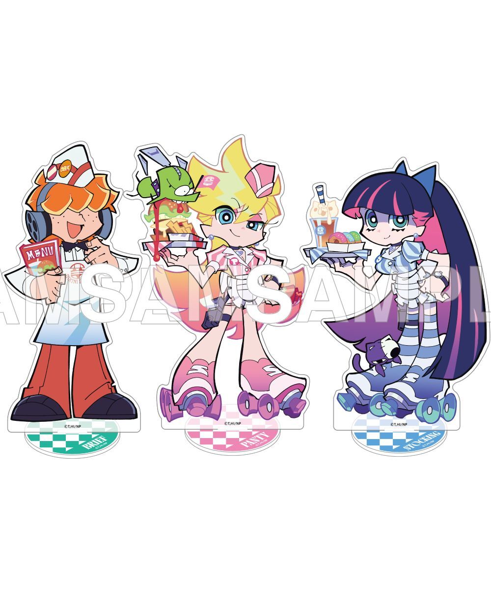 預購-《新吊帶襪天使 New PANTY ＆ STOCKING with GARTERBELT》 壓克力人形立牌 美式復古餐廳 ver. 系列【日本進口精品】