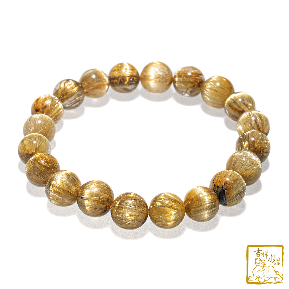頂級鈦晶手珠 10mm 富貴吉祥
