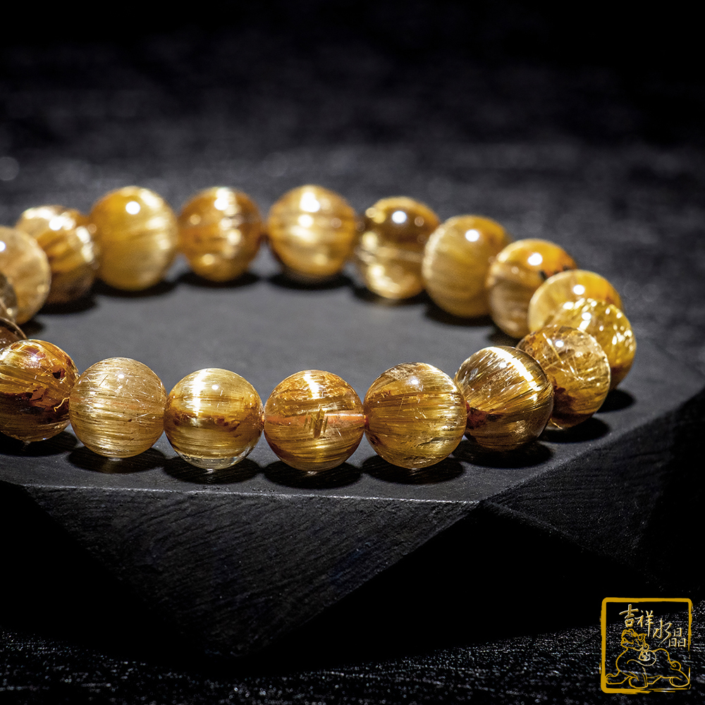 頂級鈦晶手珠 10mm 富貴吉祥