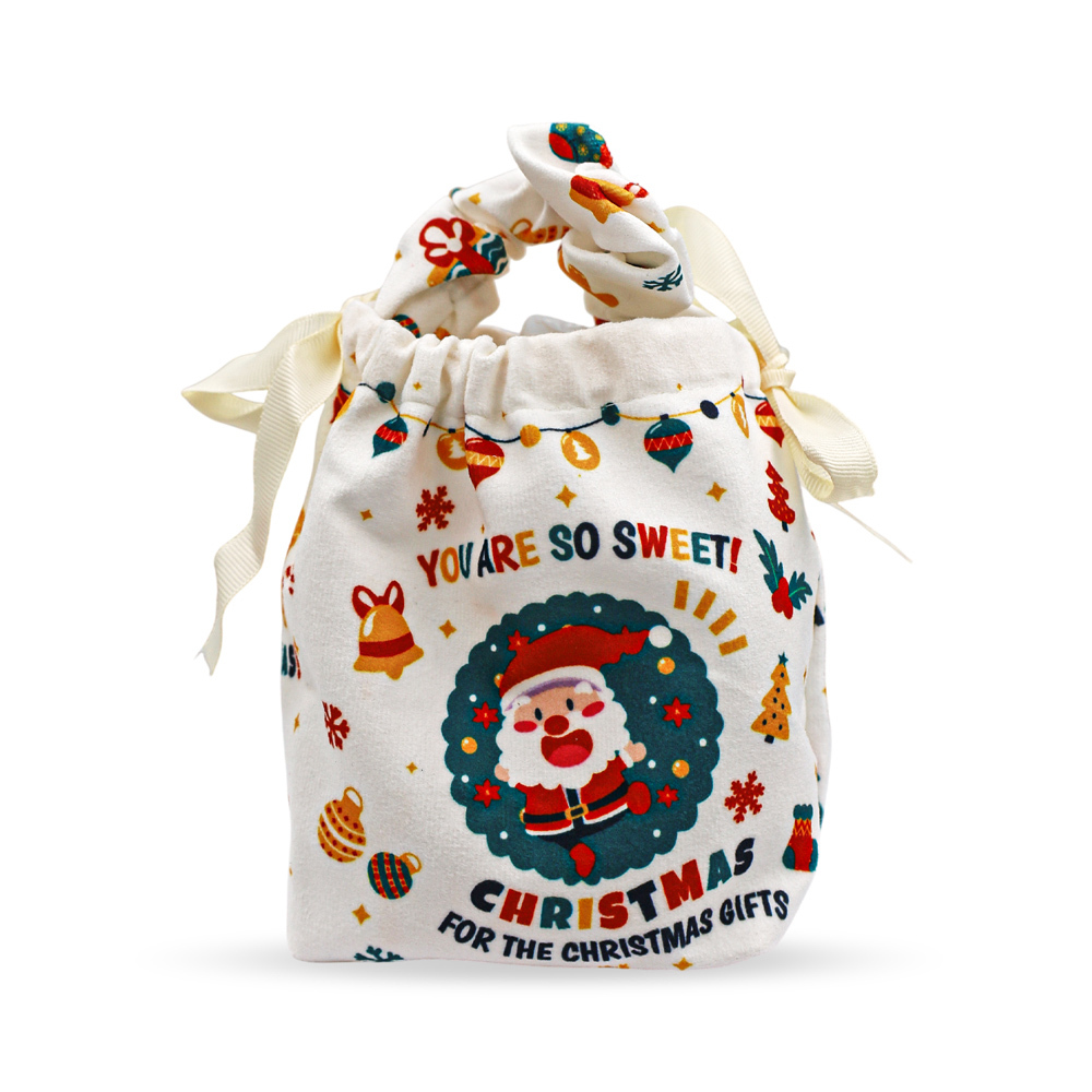 O'WELL 平安祝福聖誕束口收納袋-多款可選 聖誕老人/聖誕雪人