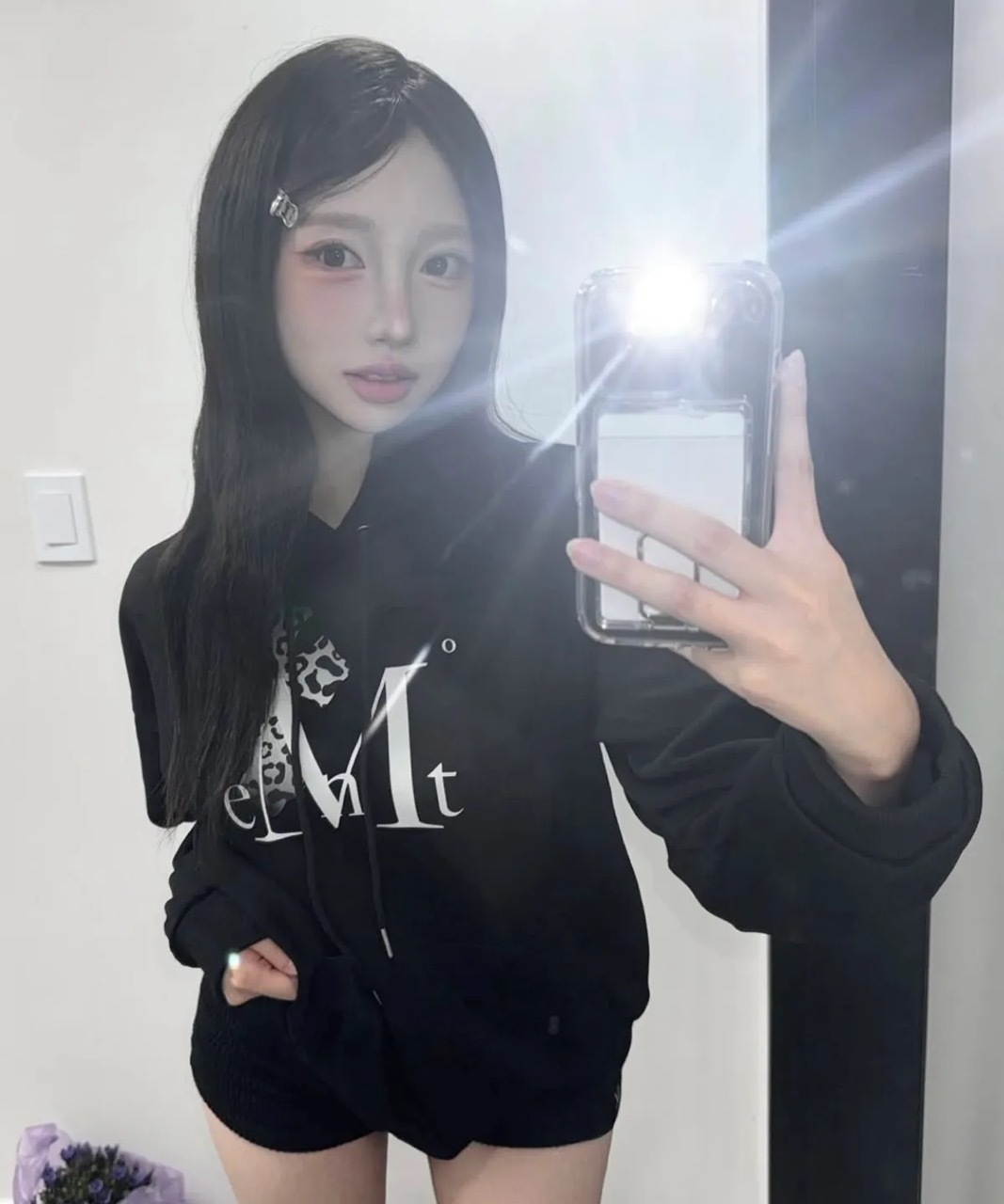 韓國限定🇰🇷 MUCENT SAHARA GRADATION LEOPARD CROSS HOOD T 十字架 豹紋 抽繩帽T 長袖 / 預購