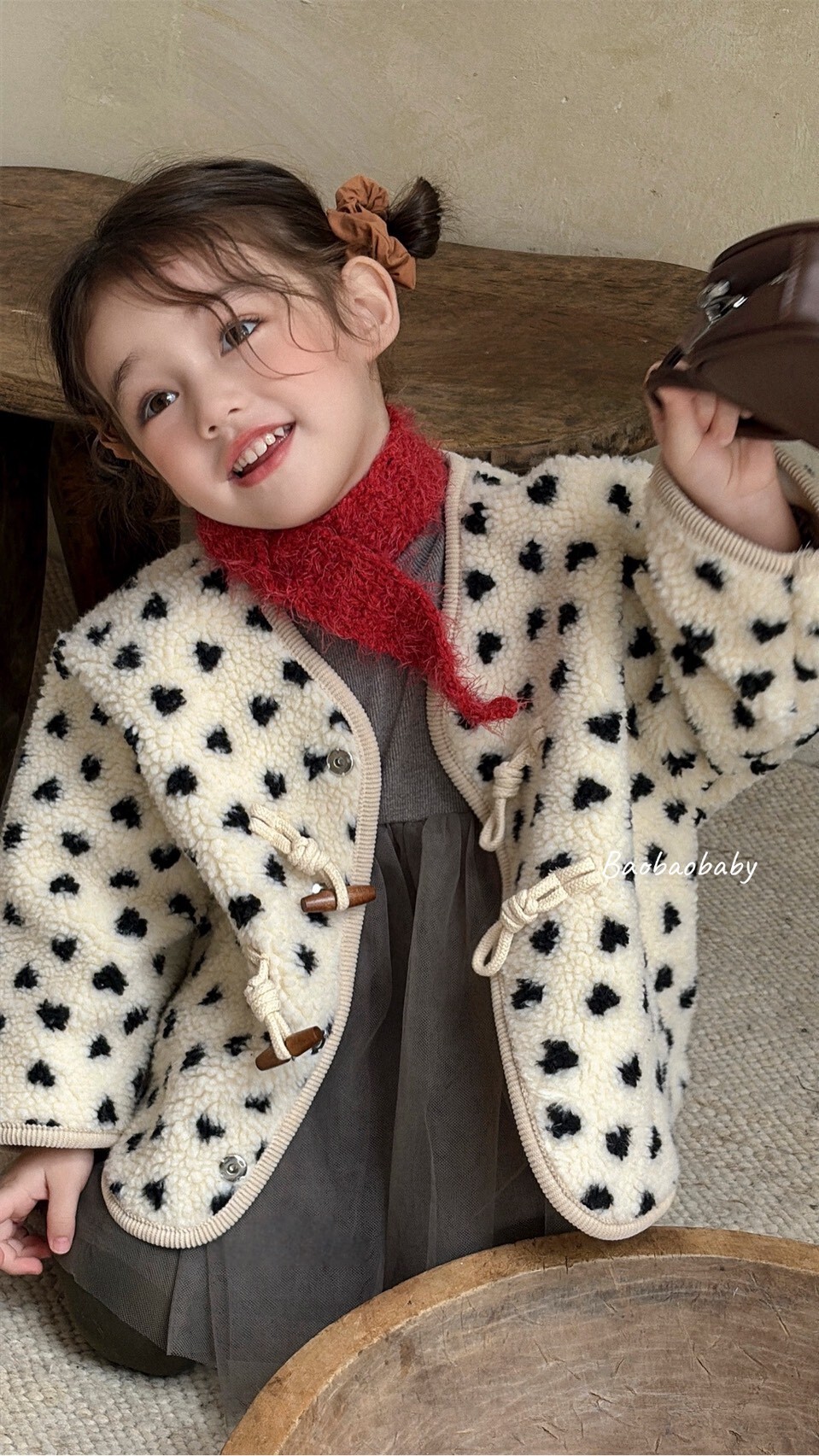 爆擊愛心絨外套