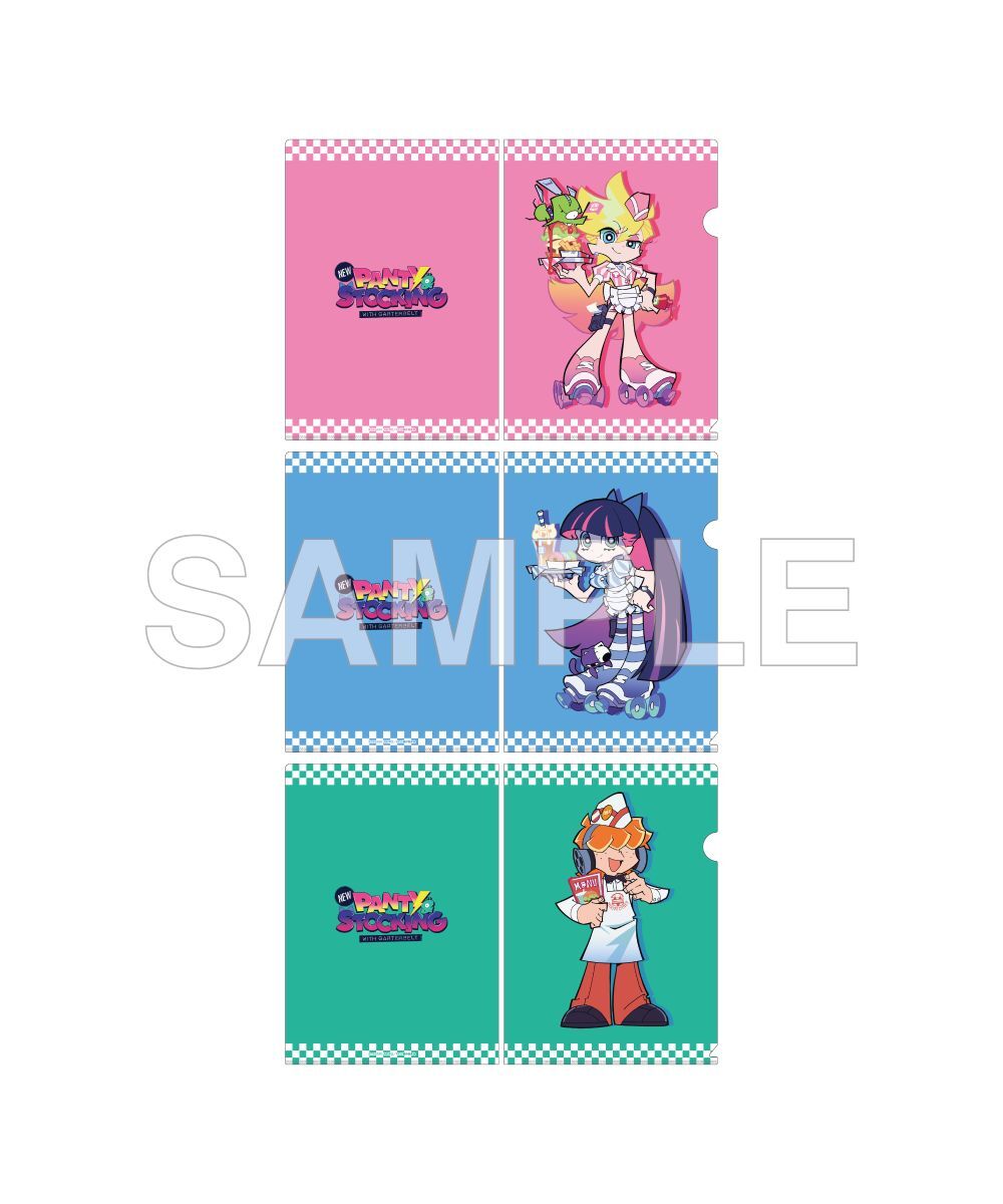 預購-《新吊帶襪天使 New PANTY ＆ STOCKING with GARTERBELT》 A4 File夾套組 美式復古餐廳 ver.【日本進口精品】