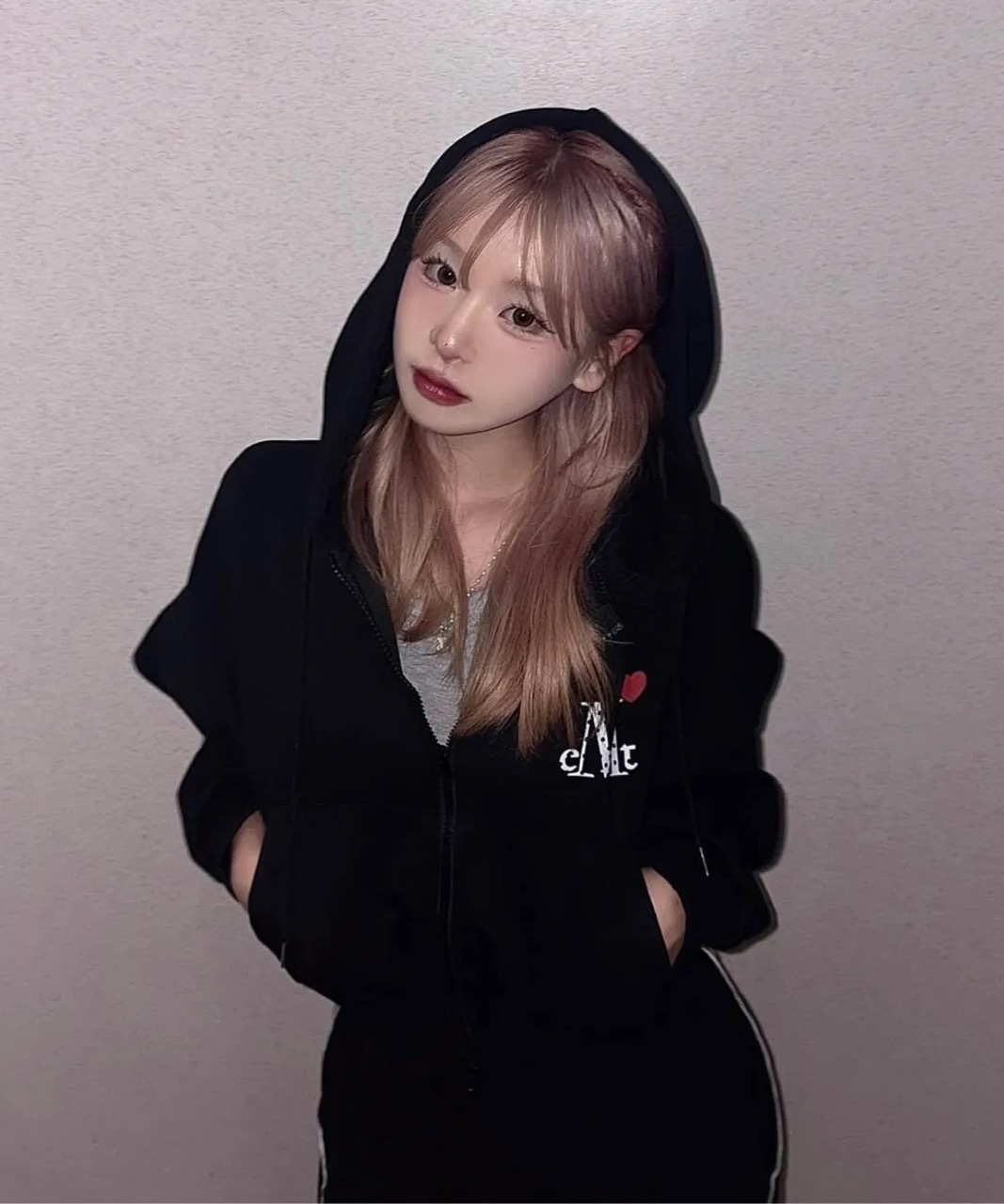 韓國限定🇰🇷 MUCENT LOVERITS MINI HEART LOGO HOOD ZIP-UP 愛心波點 連帽外套 / 預購