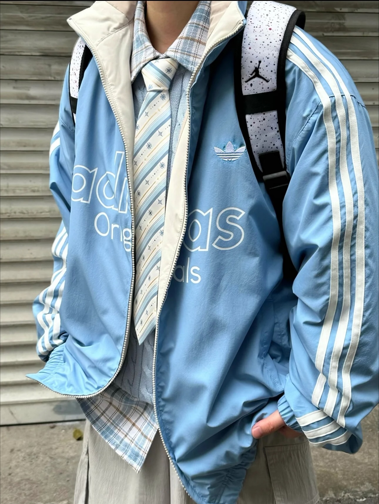ADIDAS ORIGINALS FW25 M REV JACKET 雙面外套棉服