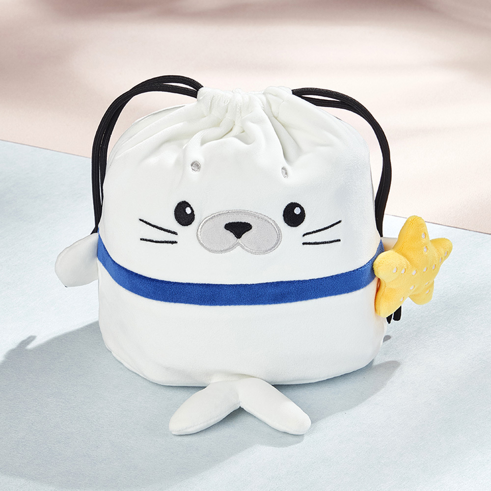 String Bag with Head and Legs - Seal