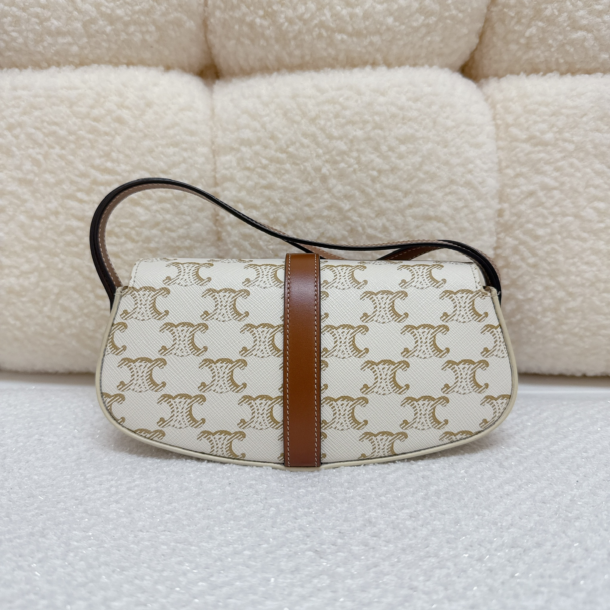Celine Tabou Bag - White / Ghw
